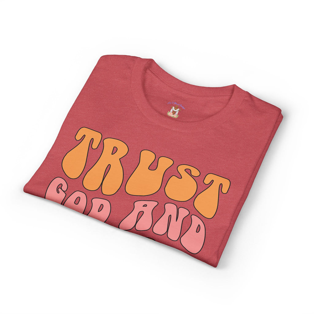 Trust God and Chill T-Shirt — Retro Faith Graphic Tee