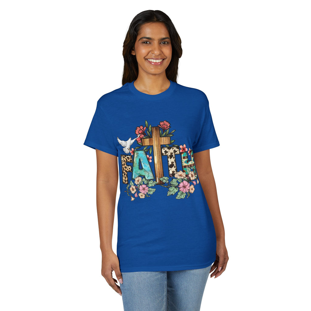 Faith Floral Cross T-Shirt