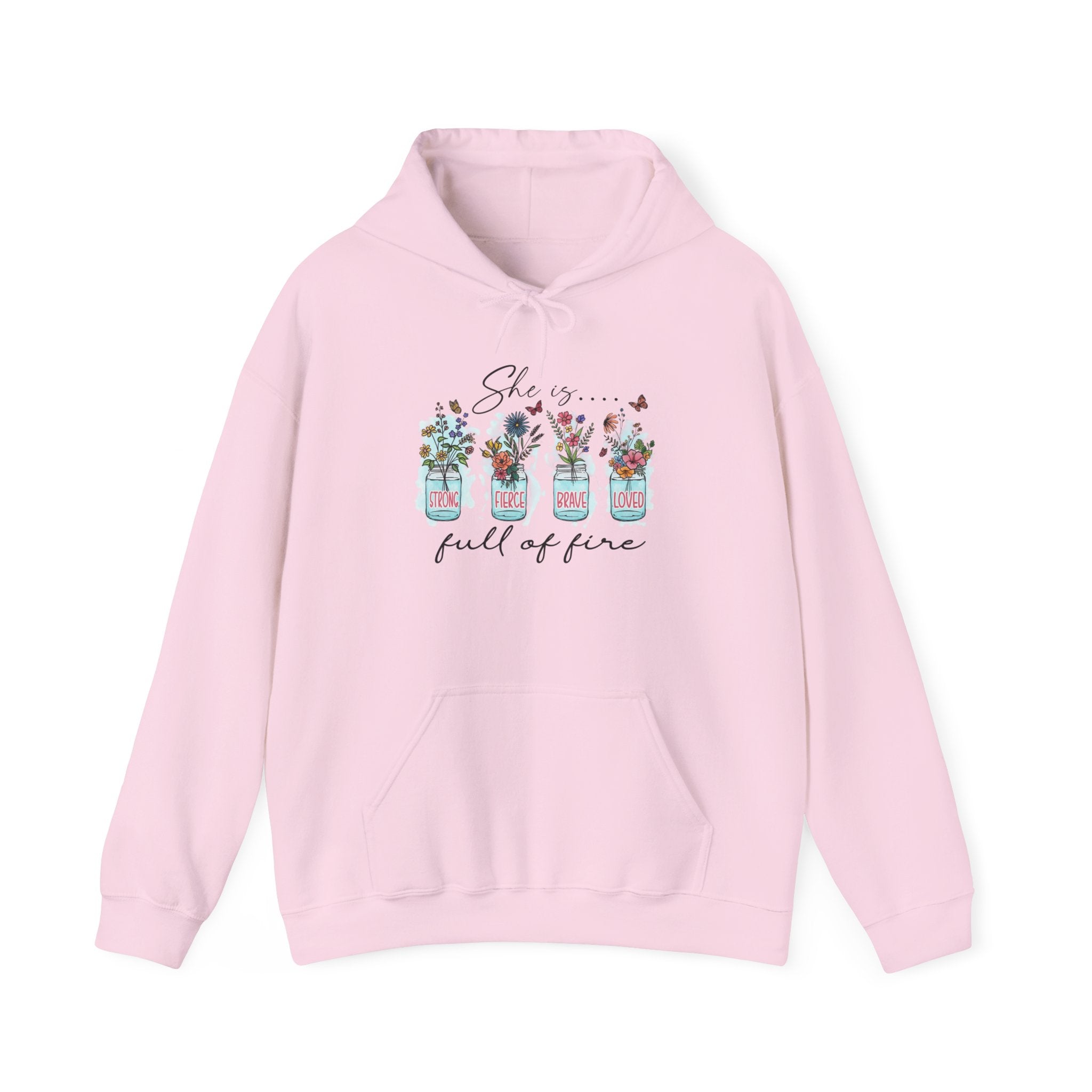 Floral Empowerment Hoodie - She's Full of Fire
