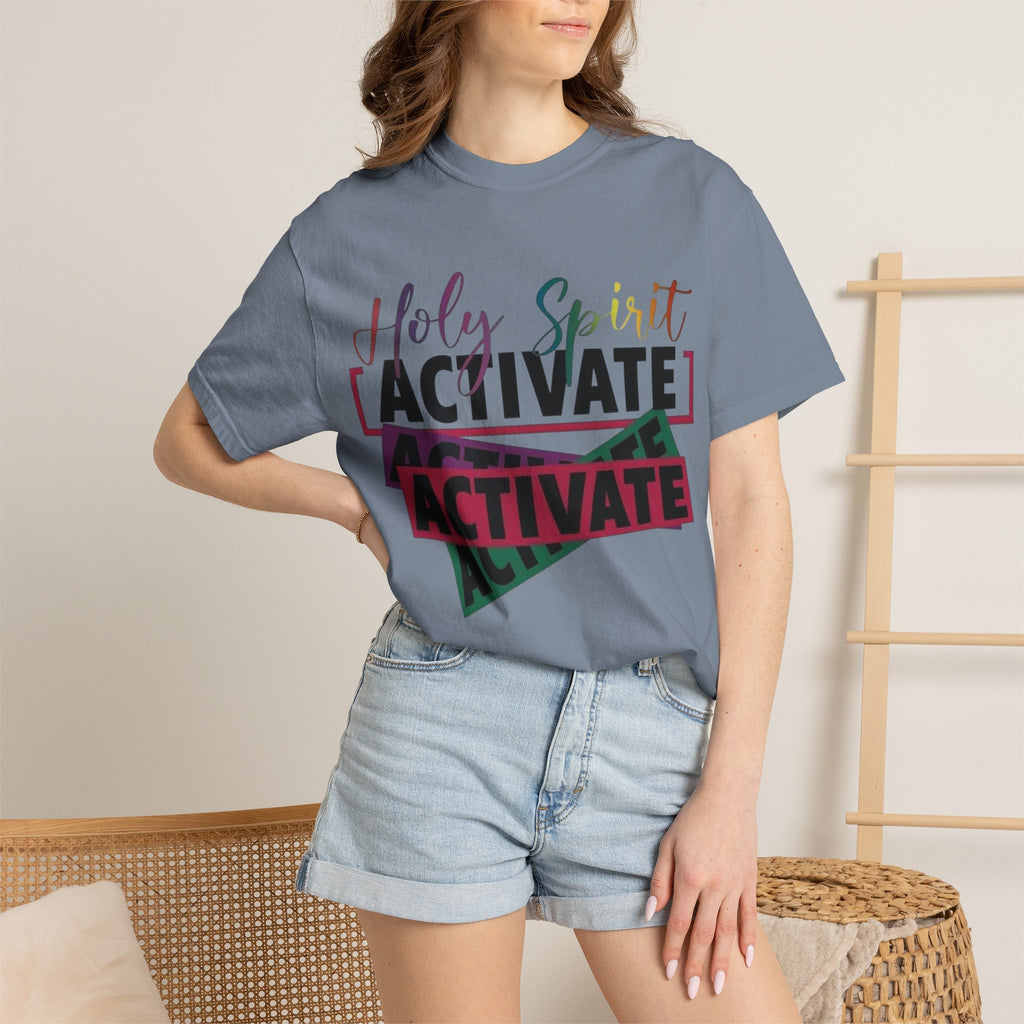 Holy Spirit Activate T-Shirt — Inspirational Christian Graphic Tee