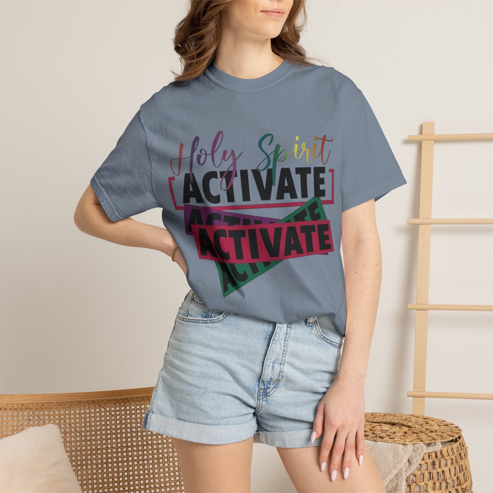 Holy Spirit Activate T-Shirt — Inspirational Christian Graphic Tee
