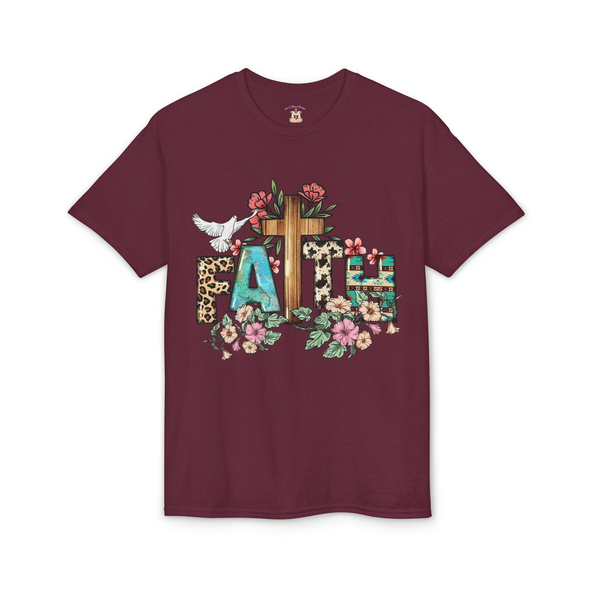 Faith Floral Cross T-Shirt