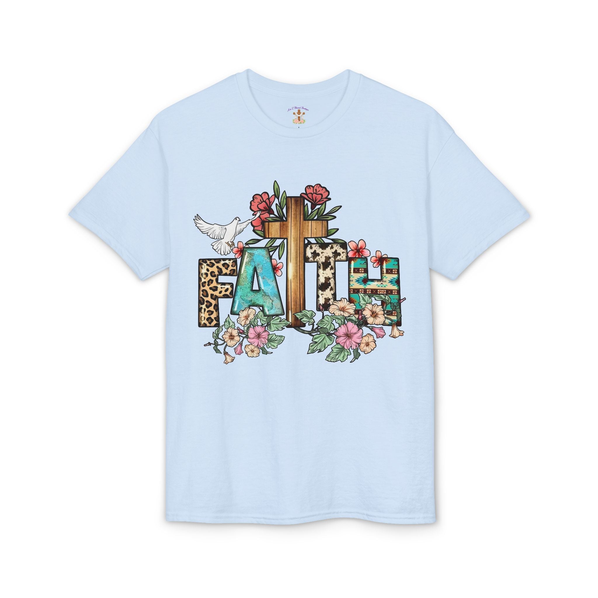 Faith Floral Cross T-Shirt