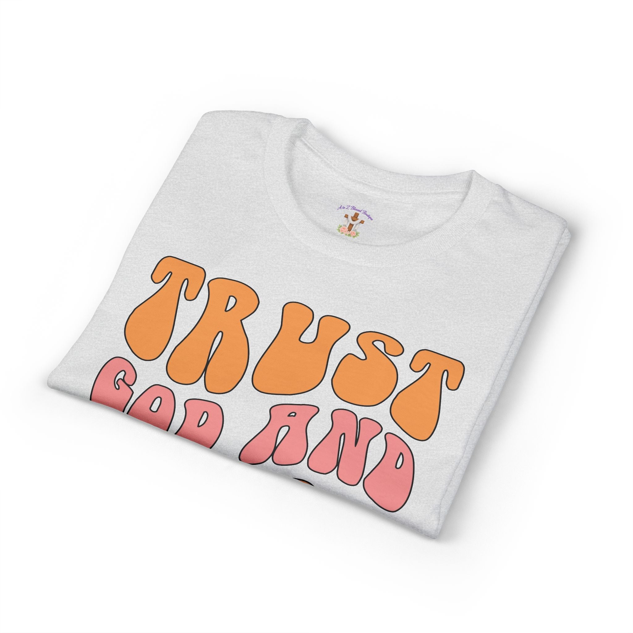 Trust God and Chill T-Shirt — Retro Faith Graphic Tee