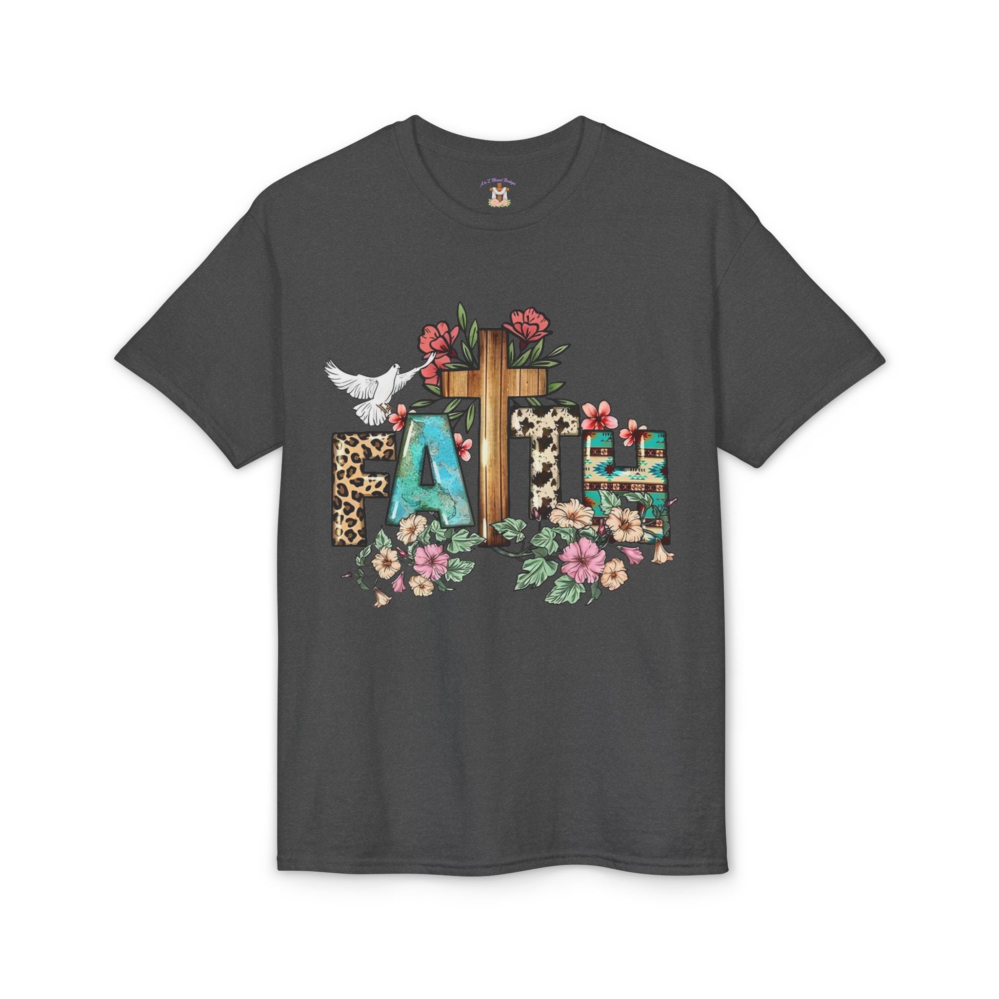 Faith Floral Cross T-Shirt
