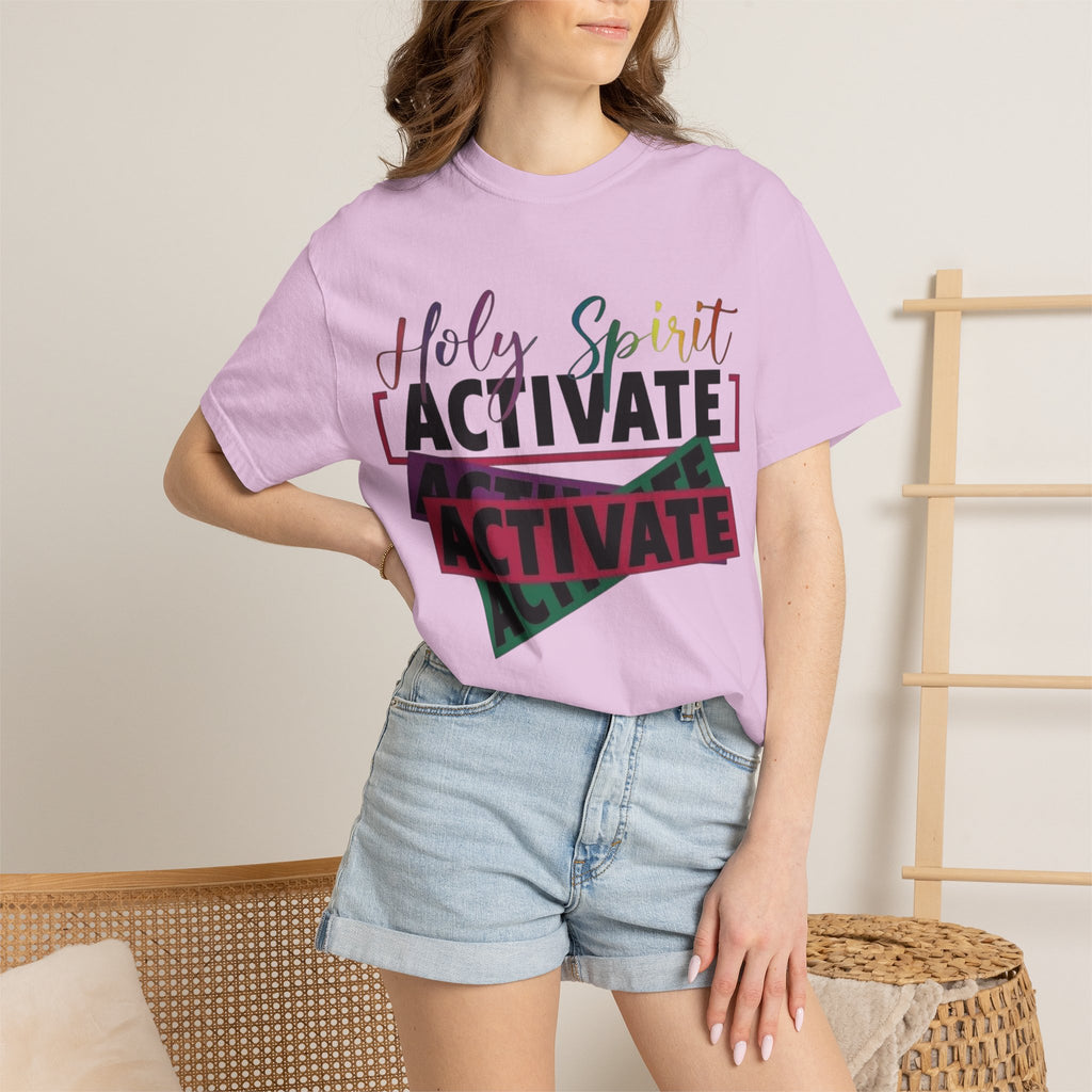 Holy Spirit Activate T-Shirt — Inspirational Christian Graphic Tee