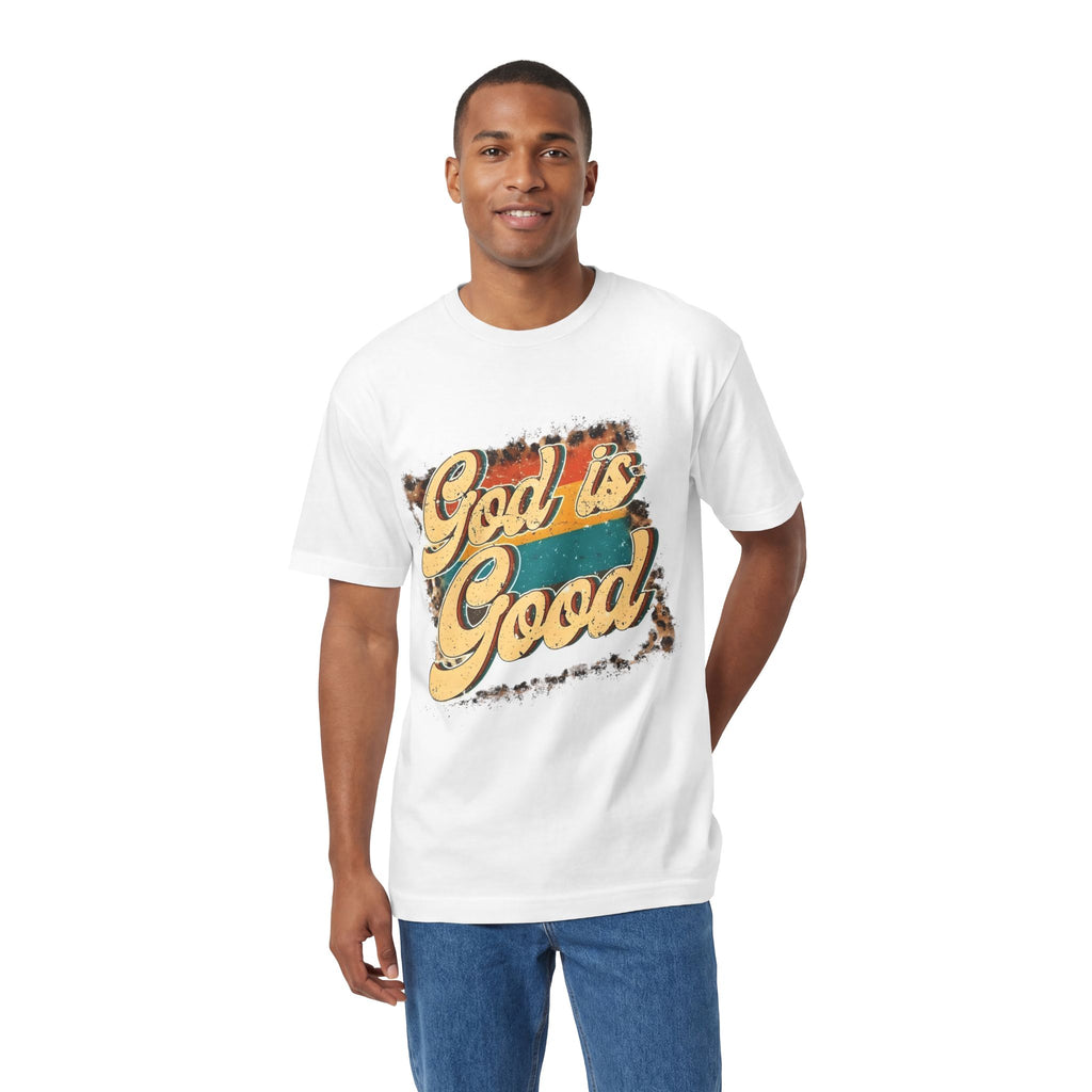 God Is Good T-Shirt — Retro Script Faith Tee