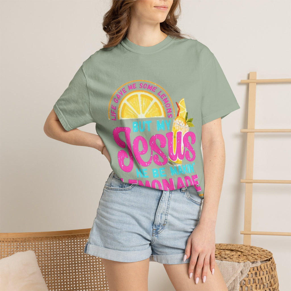 Christian T-Shirt — "But My Jesus He Be Makin' Lemonade" Graphic Tee
