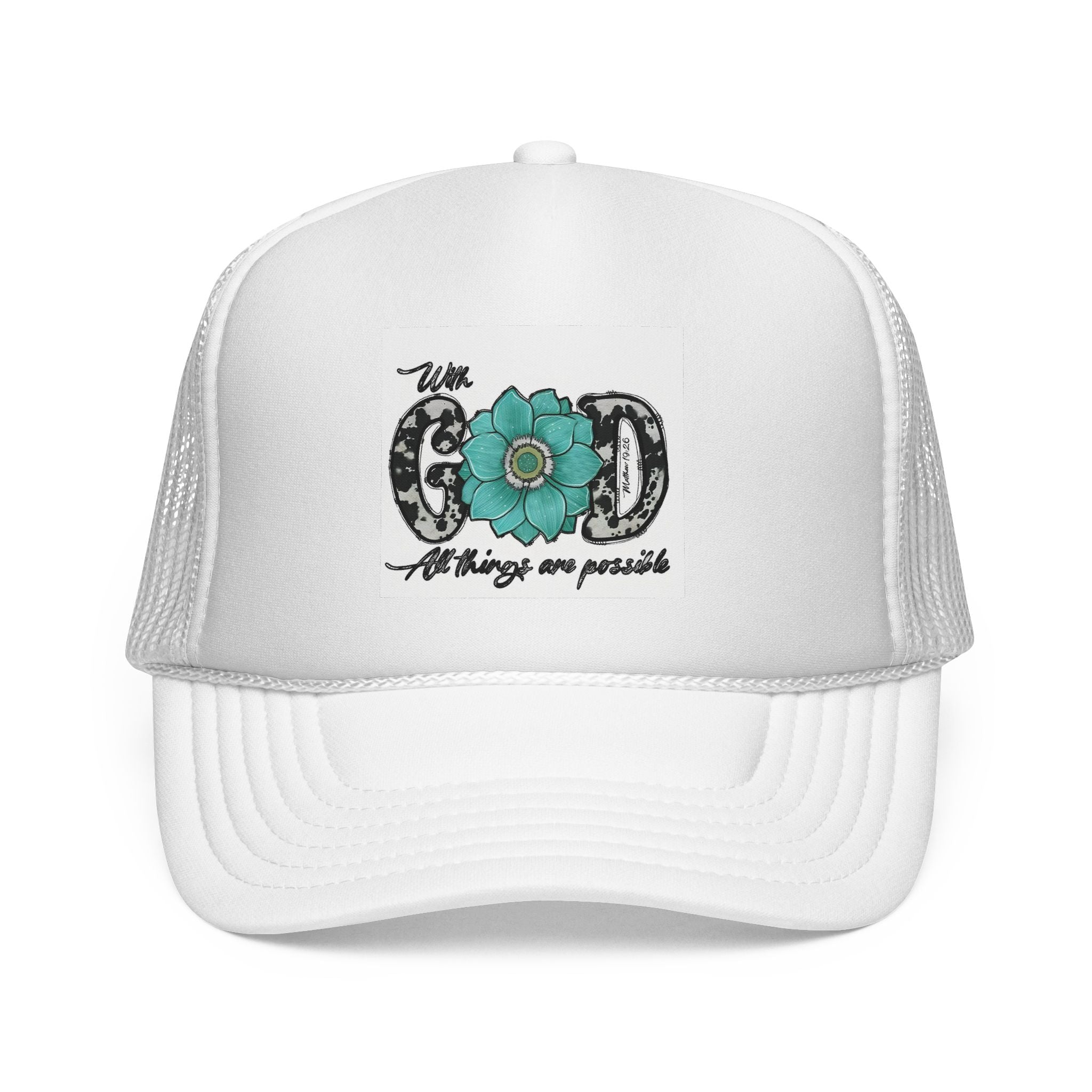 Cowgirl Good Things Are Possible Trucker Cap — Floral Western Adjustable Hat