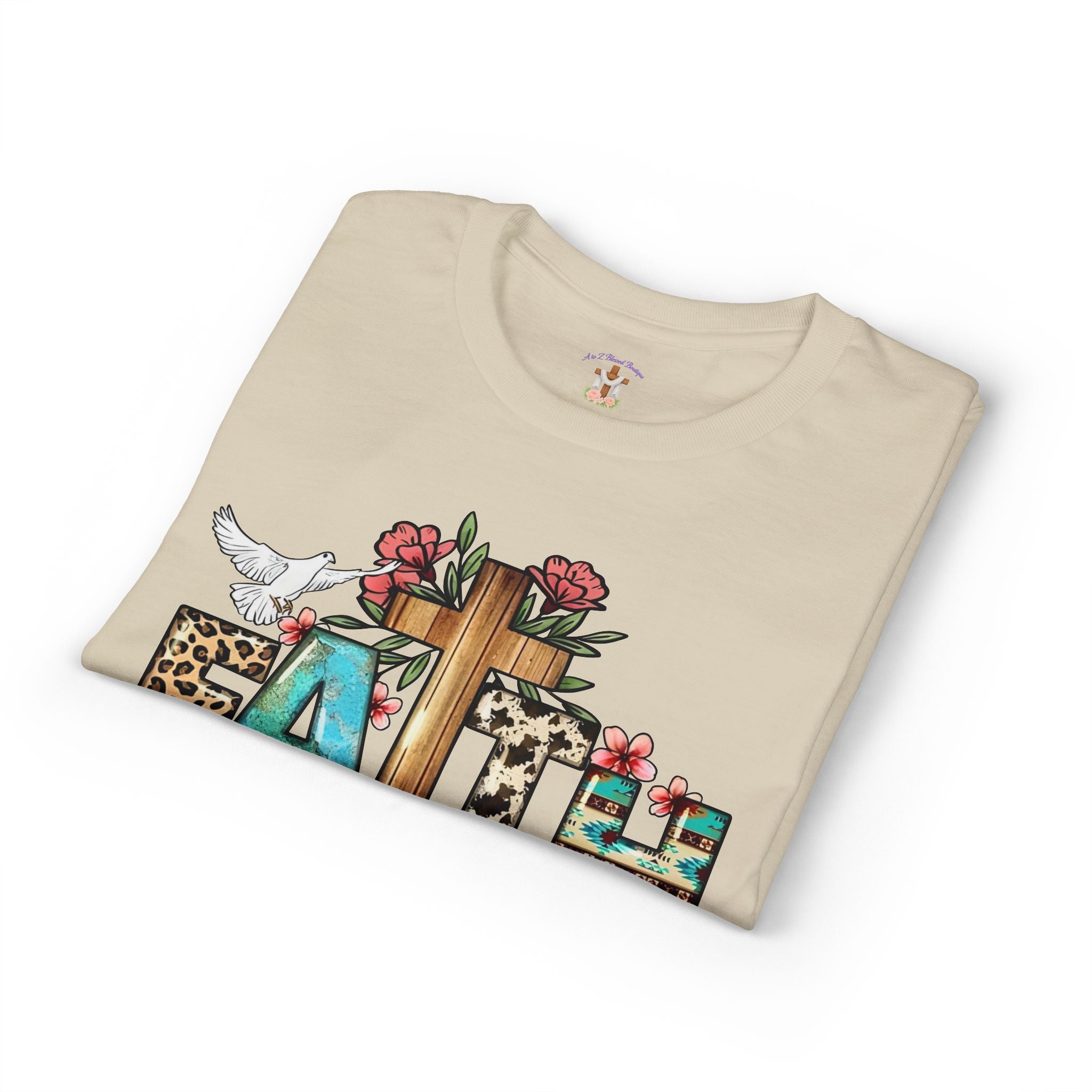 Faith Floral Cross T-Shirt