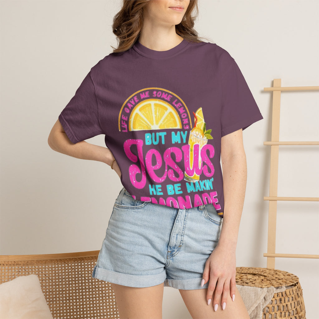Christian T-Shirt — "But My Jesus He Be Makin' Lemonade" Graphic Tee