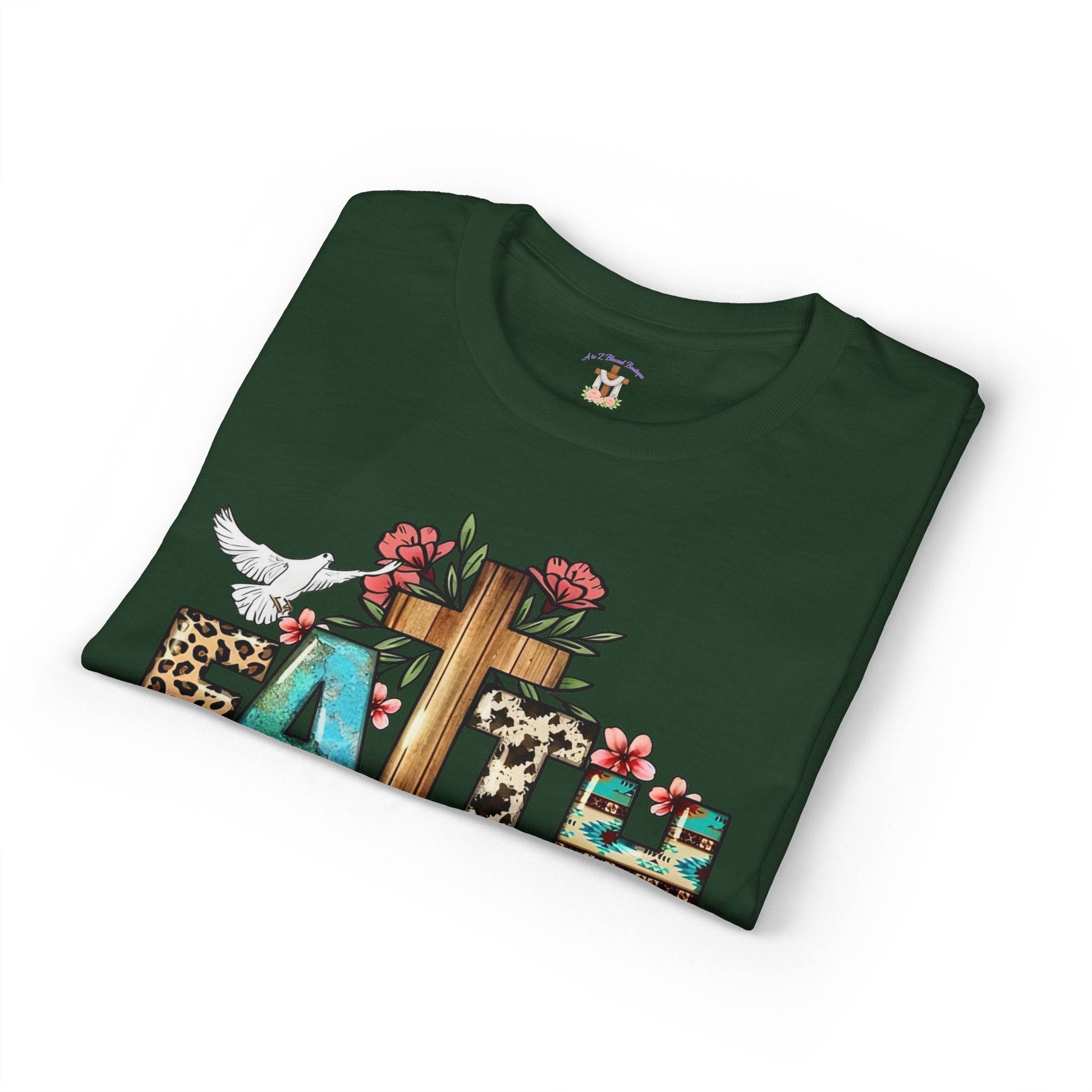 Faith Floral Cross T-Shirt