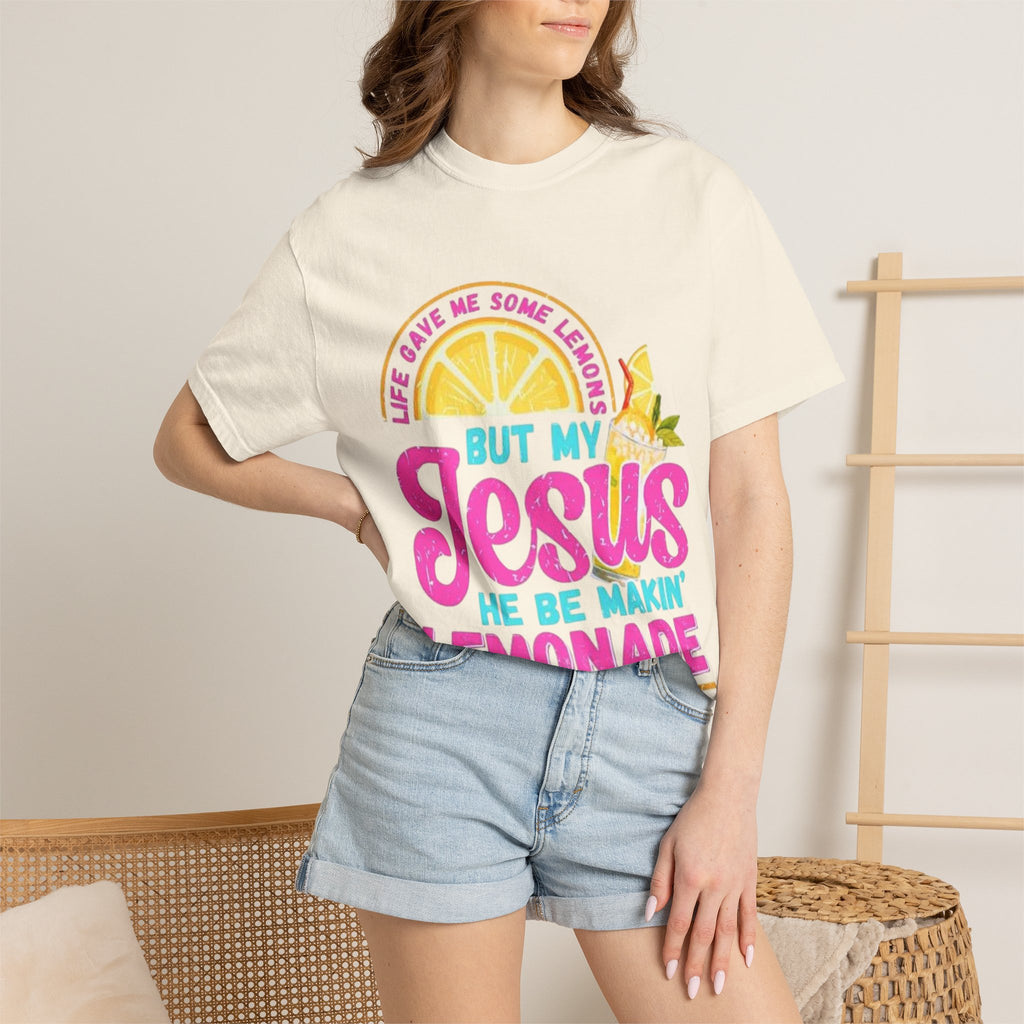 Christian T-Shirt — "But My Jesus He Be Makin' Lemonade" Graphic Tee
