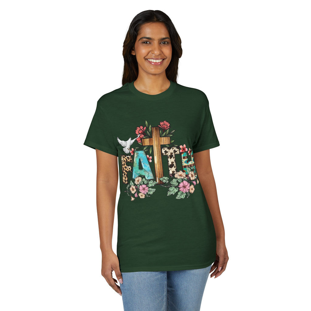 Faith Floral Cross T-Shirt