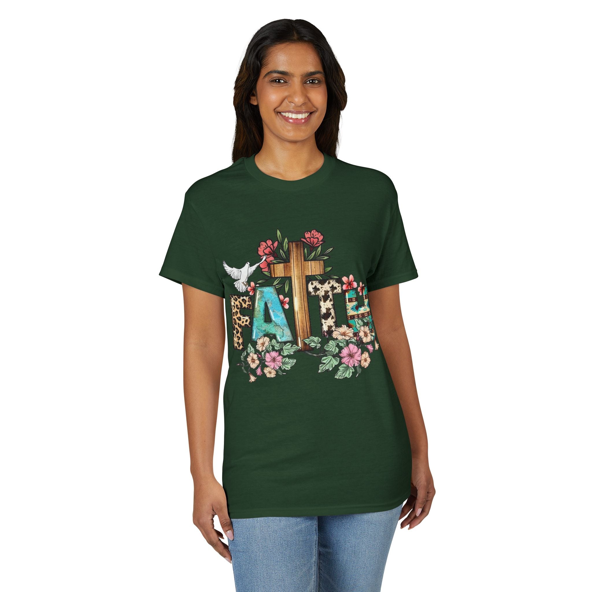 Faith Floral Cross T-Shirt