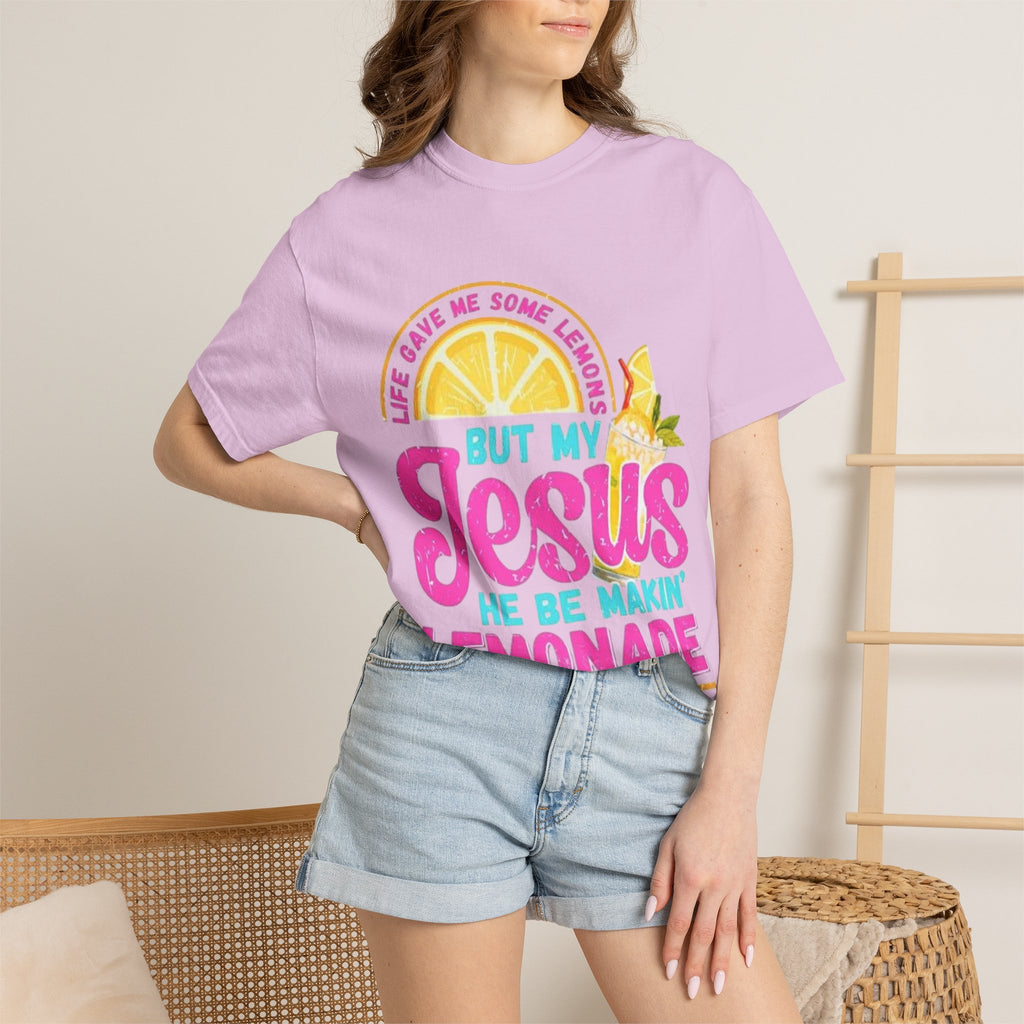 Christian T-Shirt — "But My Jesus He Be Makin' Lemonade" Graphic Tee