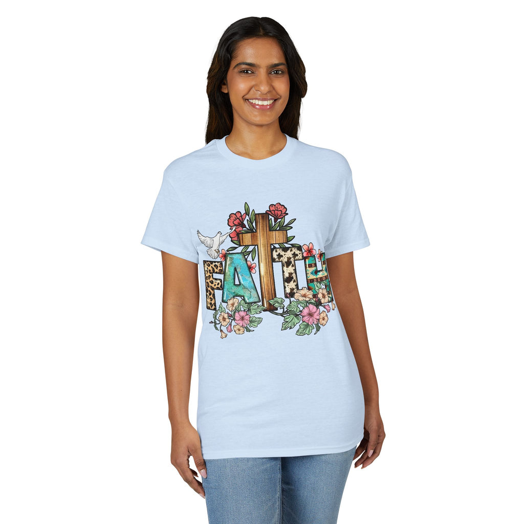 Faith Floral Cross T-Shirt