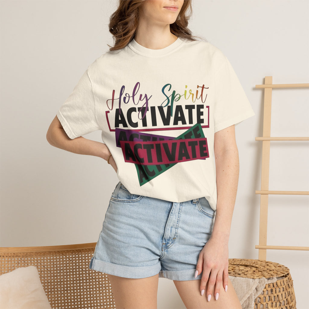 Holy Spirit Activate T-Shirt — Inspirational Christian Graphic Tee