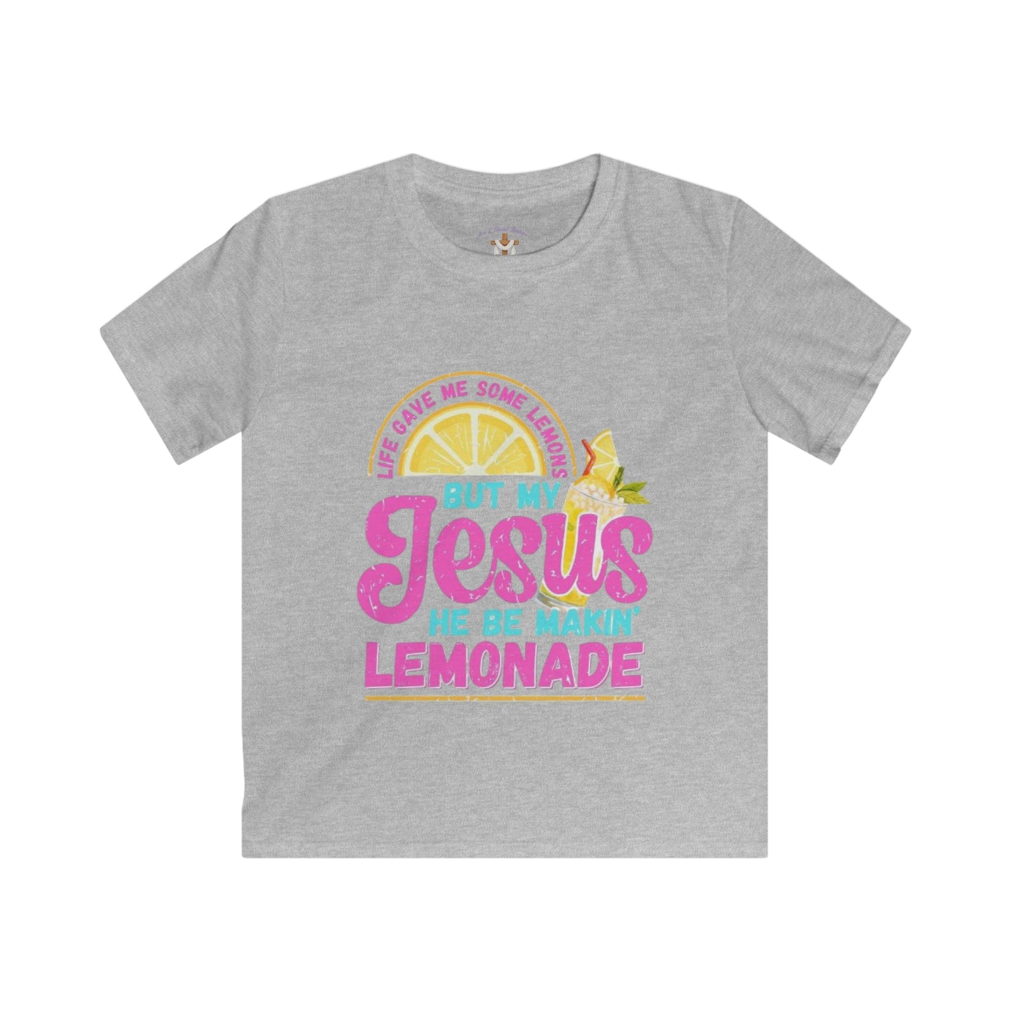 Youth Tee — "Jesus Makes Lemonade" Inspirational Christian Shirt