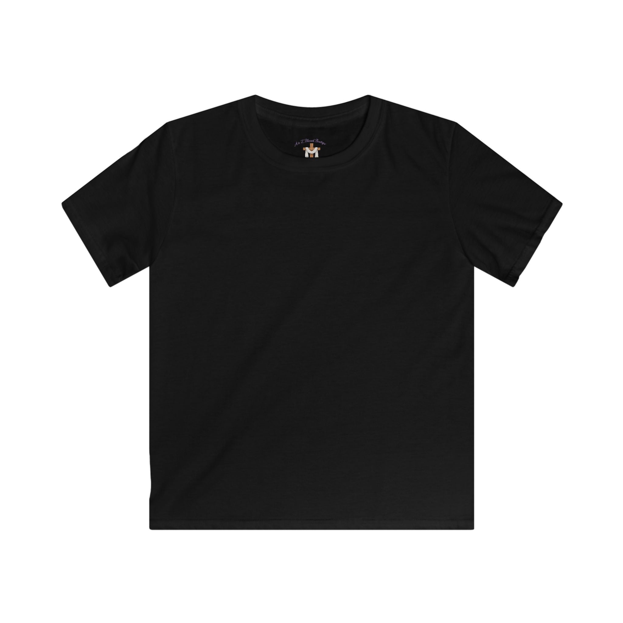 Kids Tee - "You Were Created On Purpose" Floral Faith Graphic