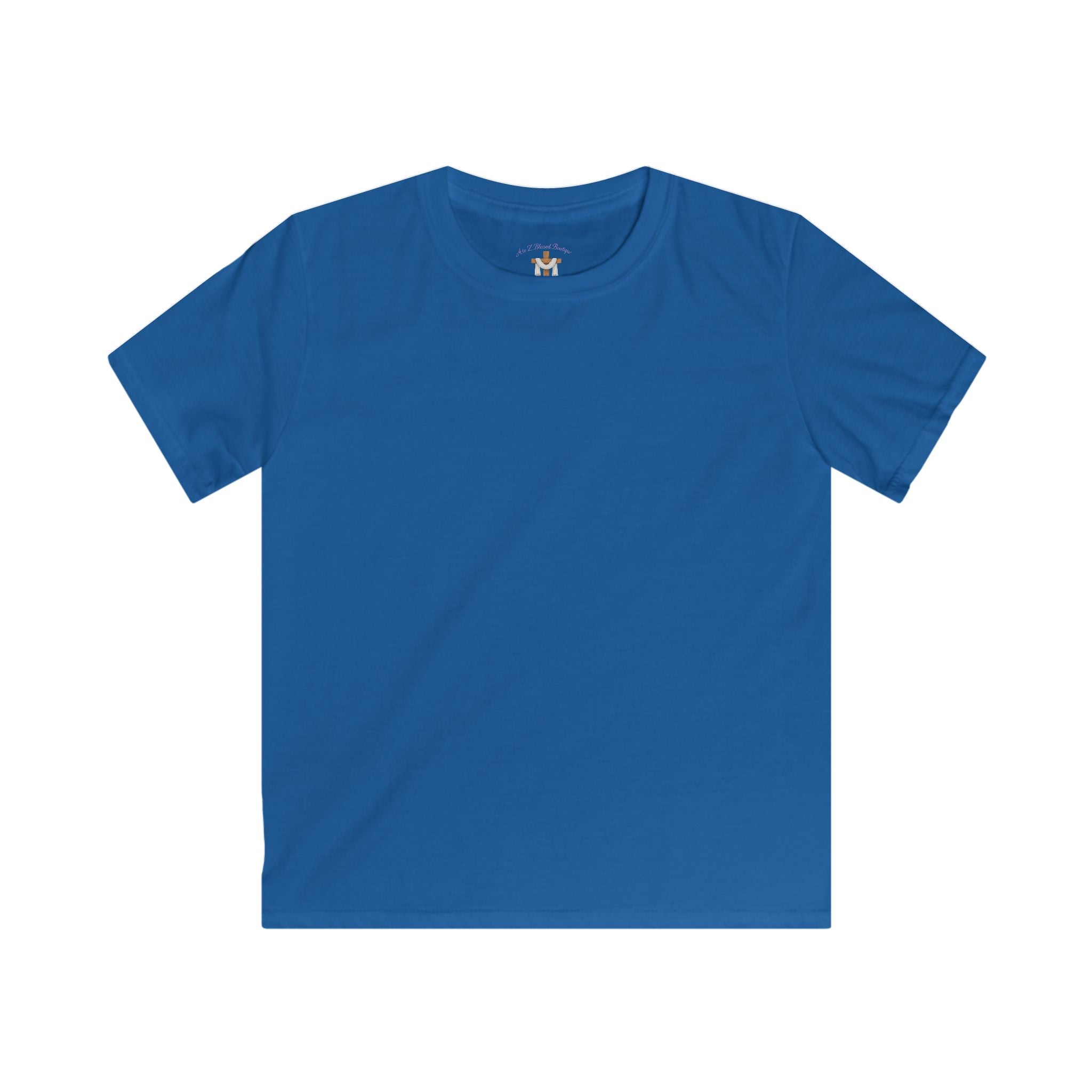 Kids Tee - "You Were Created On Purpose" Floral Faith Graphic