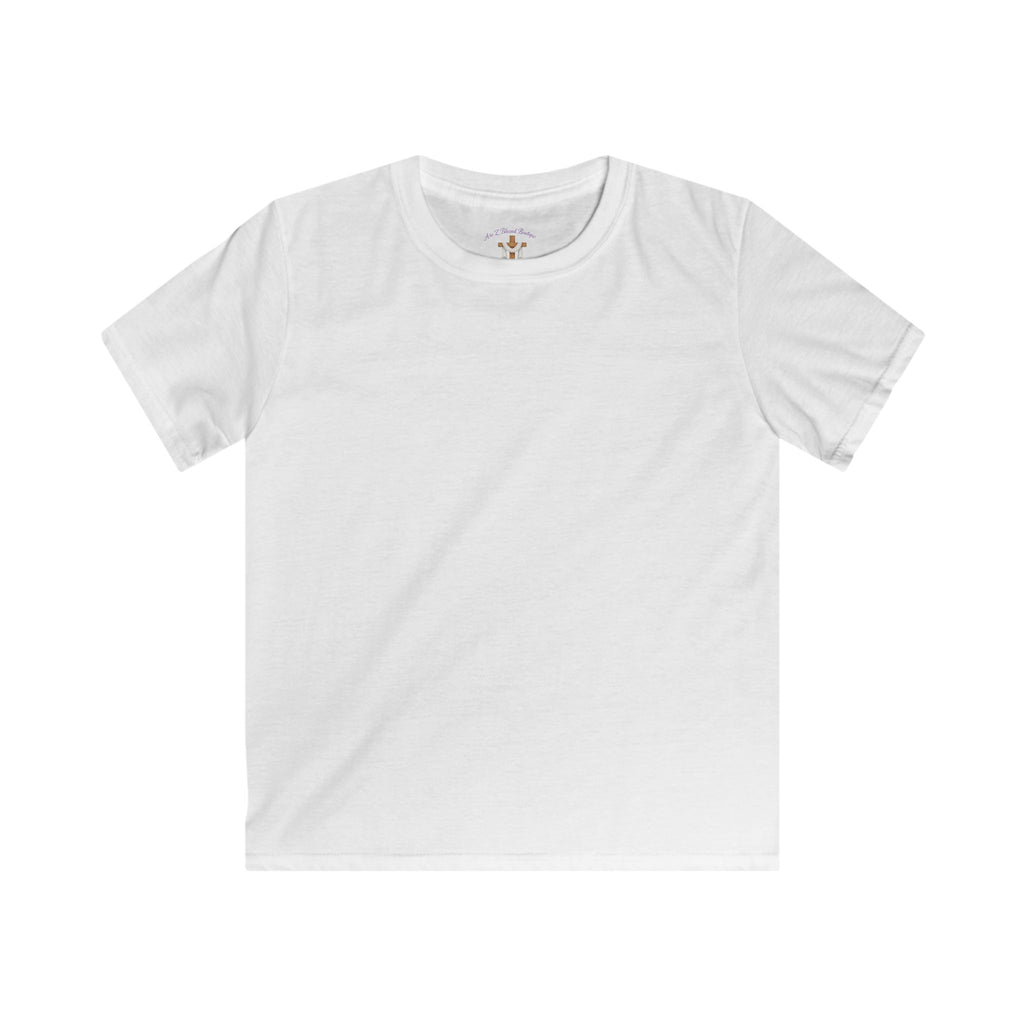 Kids Tee - "You Were Created On Purpose" Floral Faith Graphic