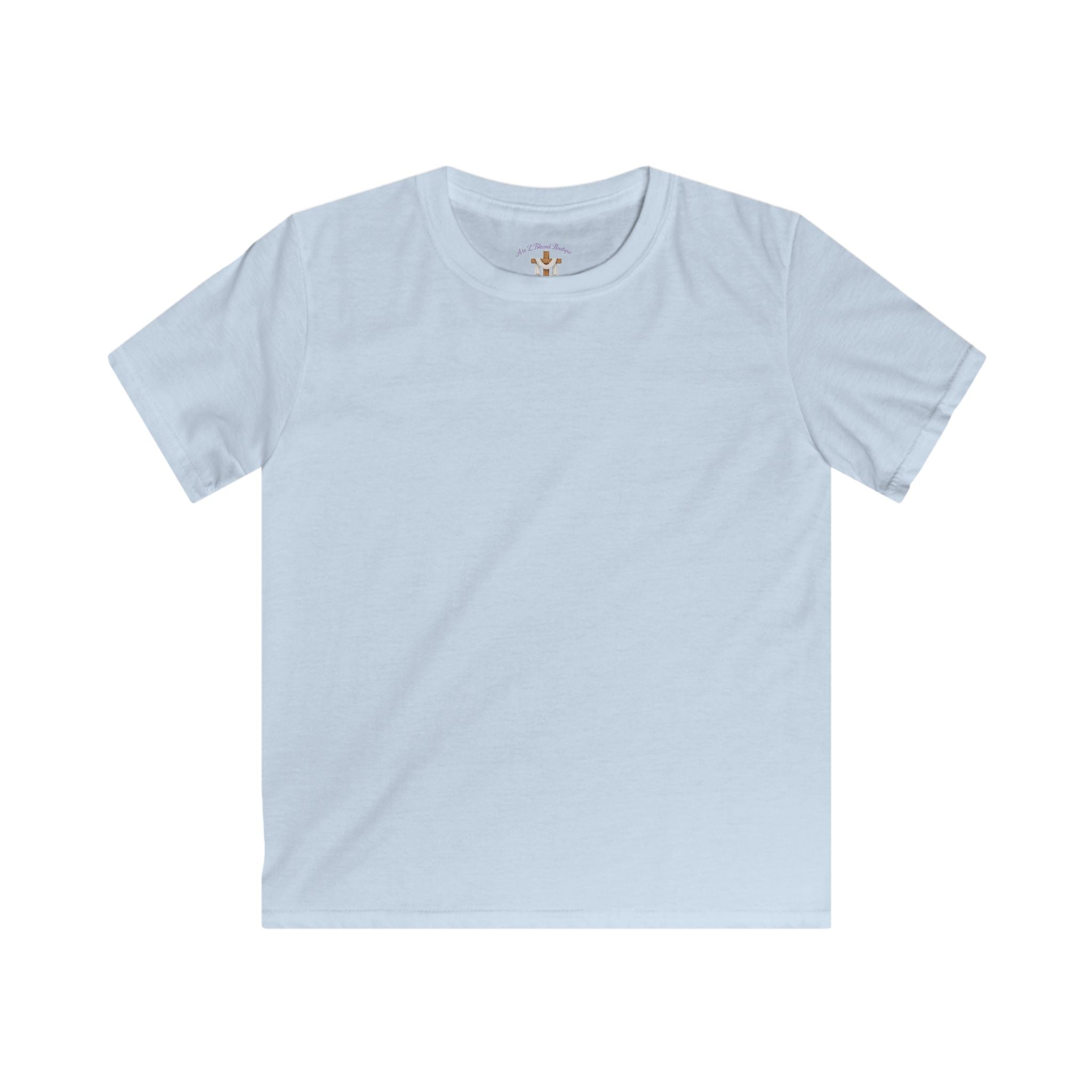 Kids Tee - "You Were Created On Purpose" Floral Faith Graphic