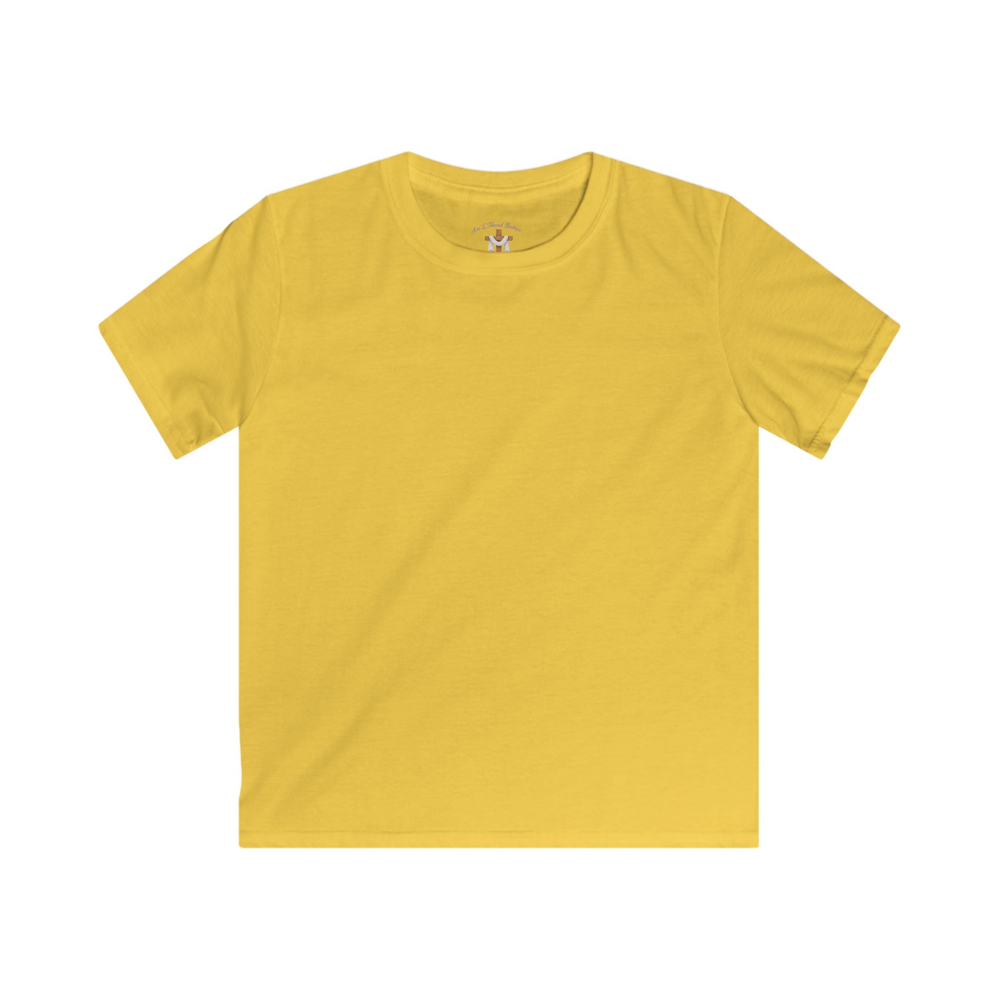Kids Tee - "You Were Created On Purpose" Floral Faith Graphic