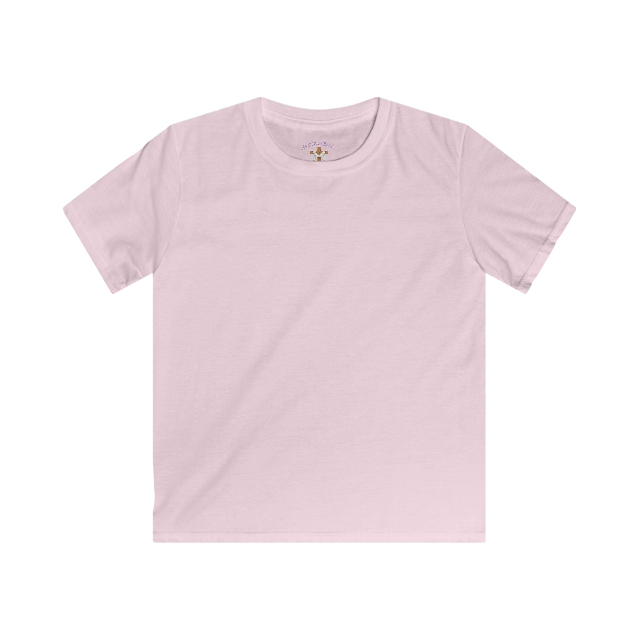 Kids Tee - "You Were Created On Purpose" Floral Faith Graphic