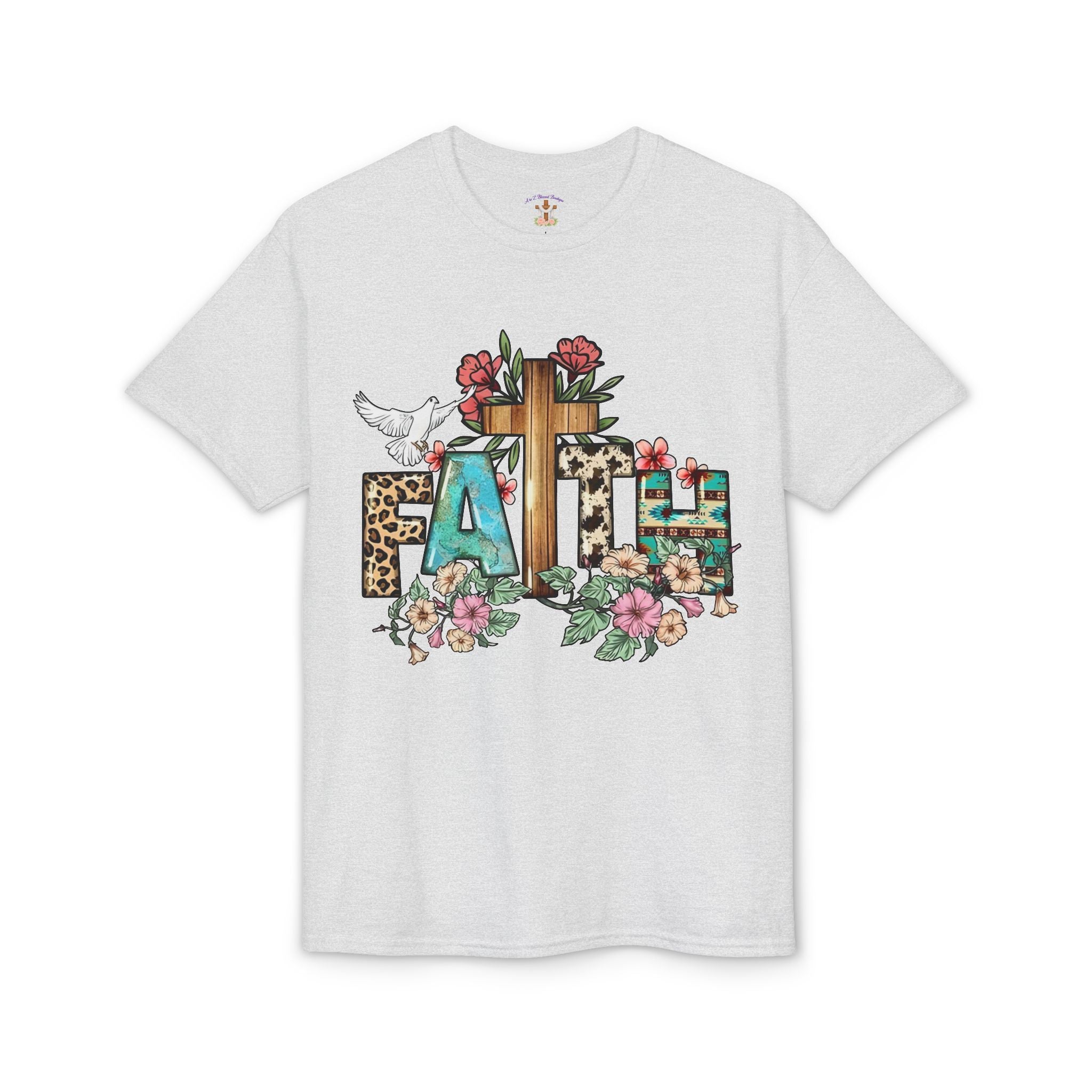 Faith Floral Cross T-Shirt