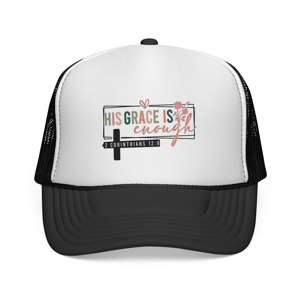 God's Grace Is Enough Trucker Cap — Faith-Based Adjustable Hat