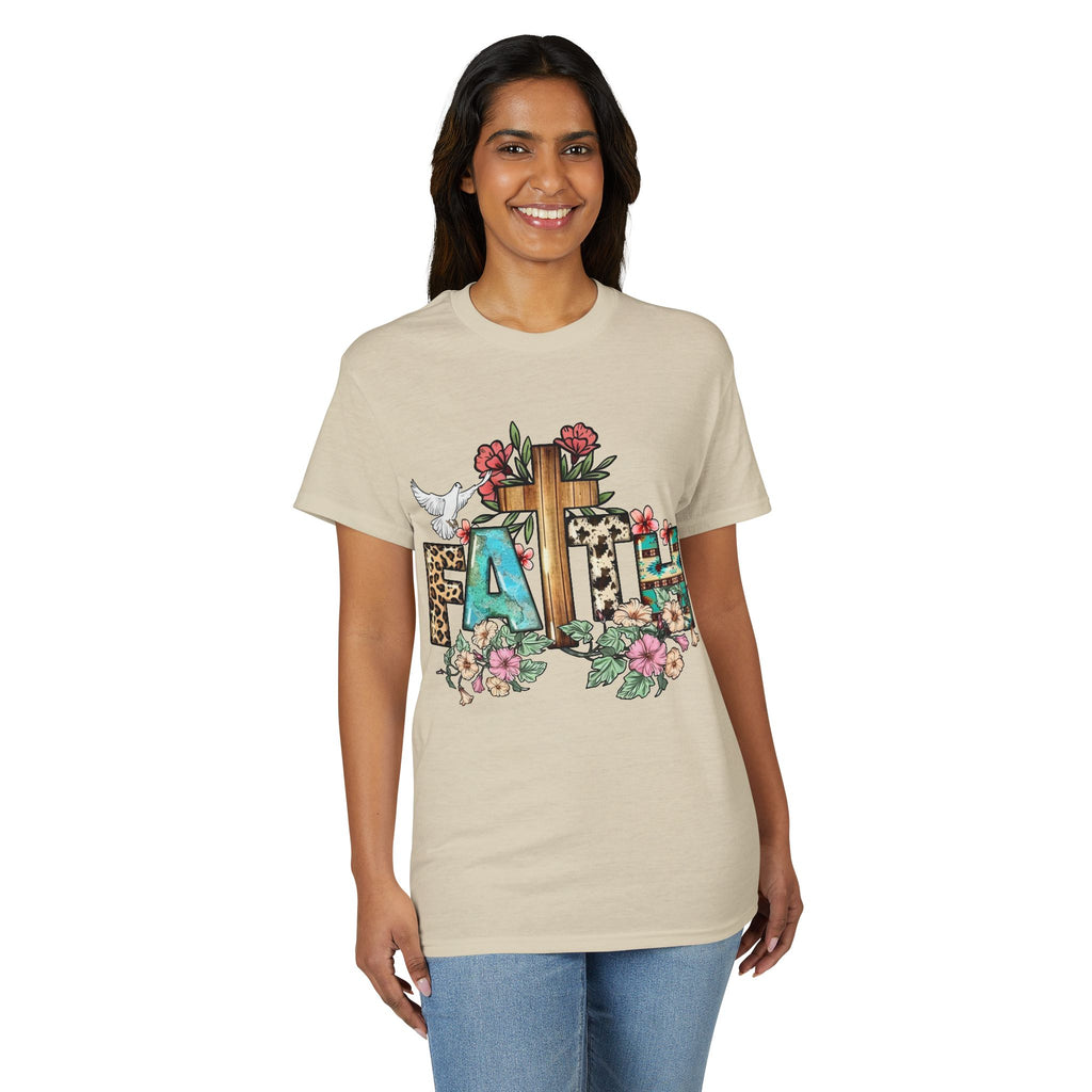 Faith Floral Cross T-Shirt