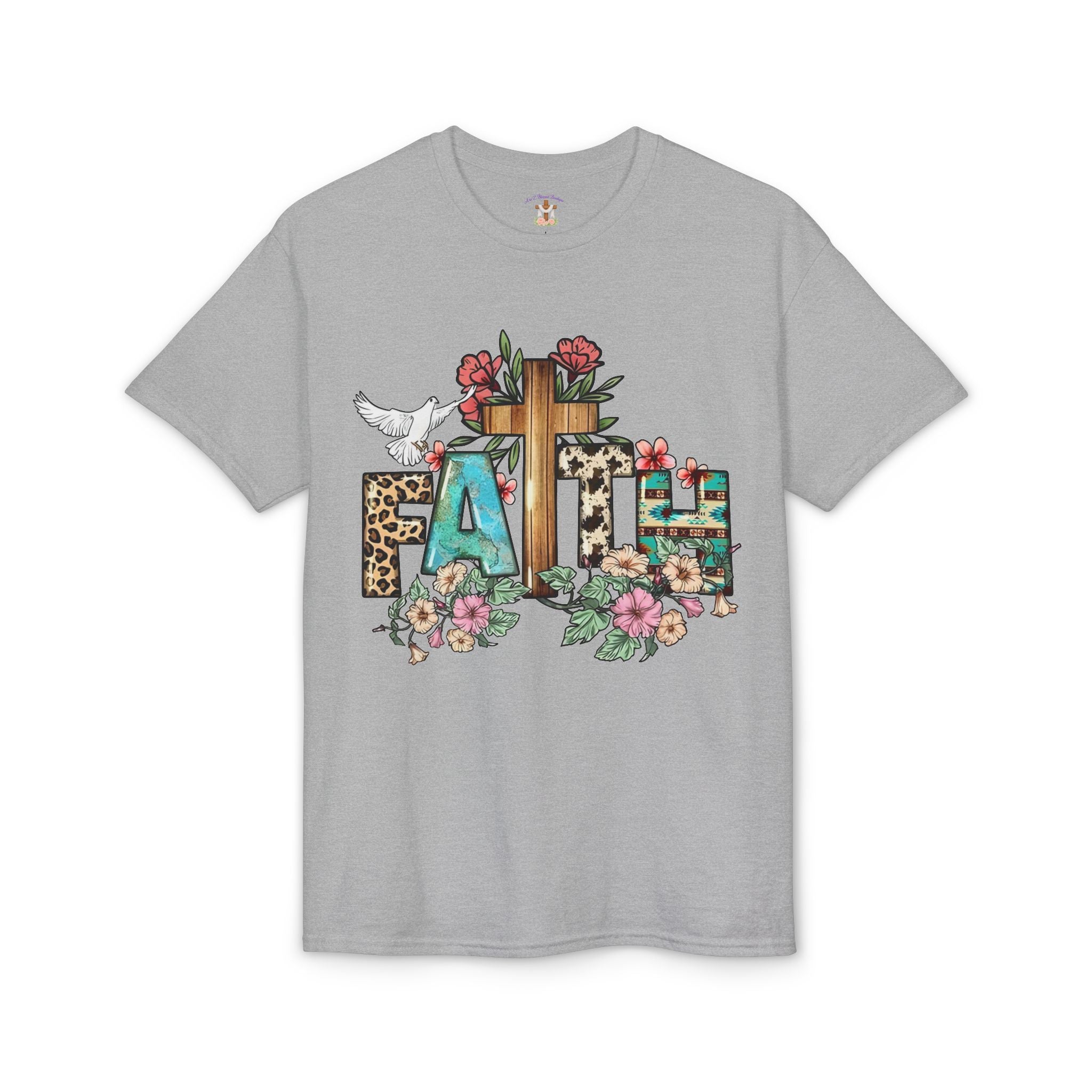 Faith Floral Cross T-Shirt