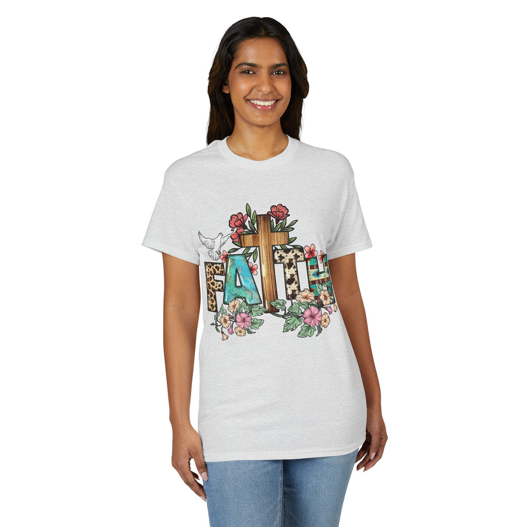 Faith Floral Cross T-Shirt
