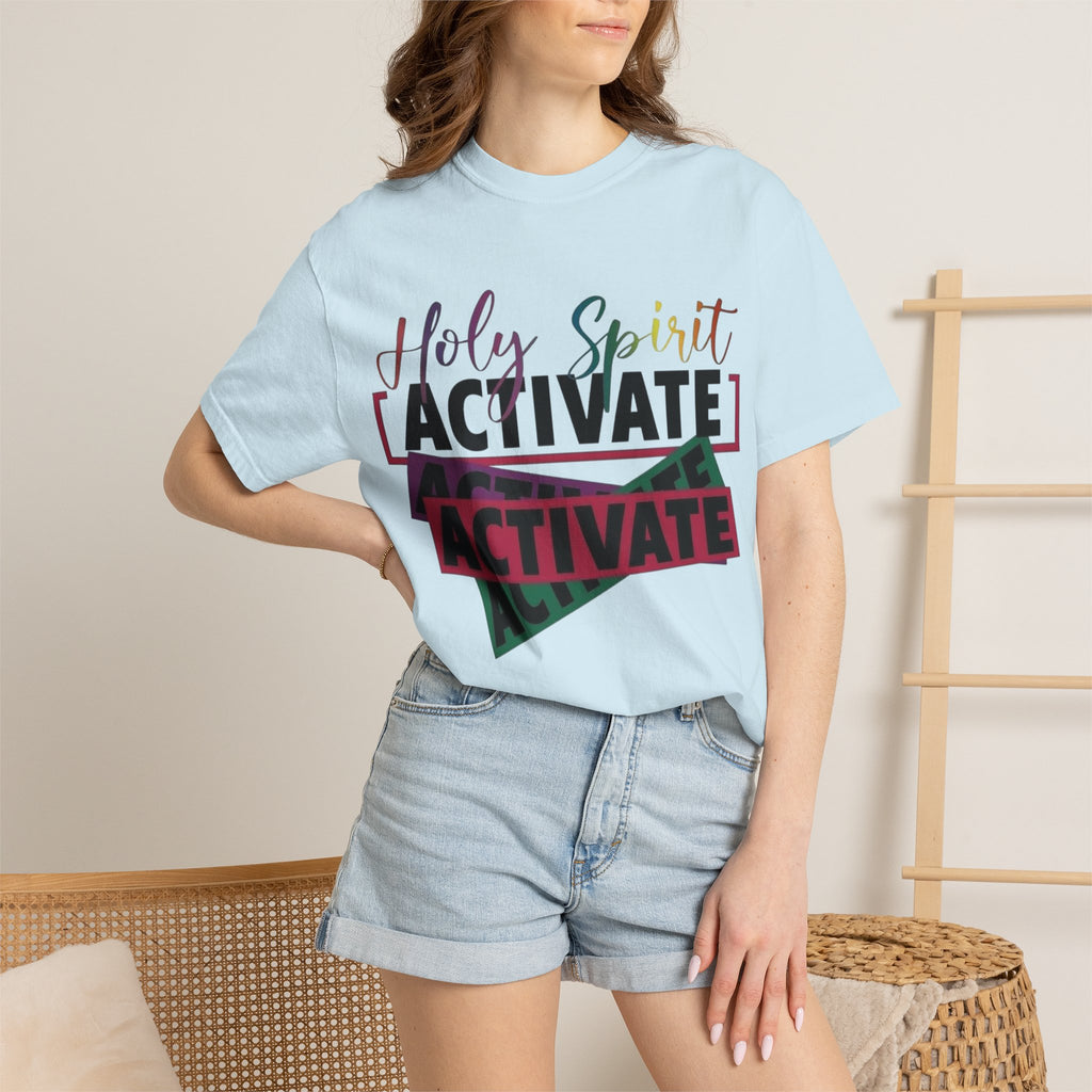 Holy Spirit Activate T-Shirt — Inspirational Christian Graphic Tee