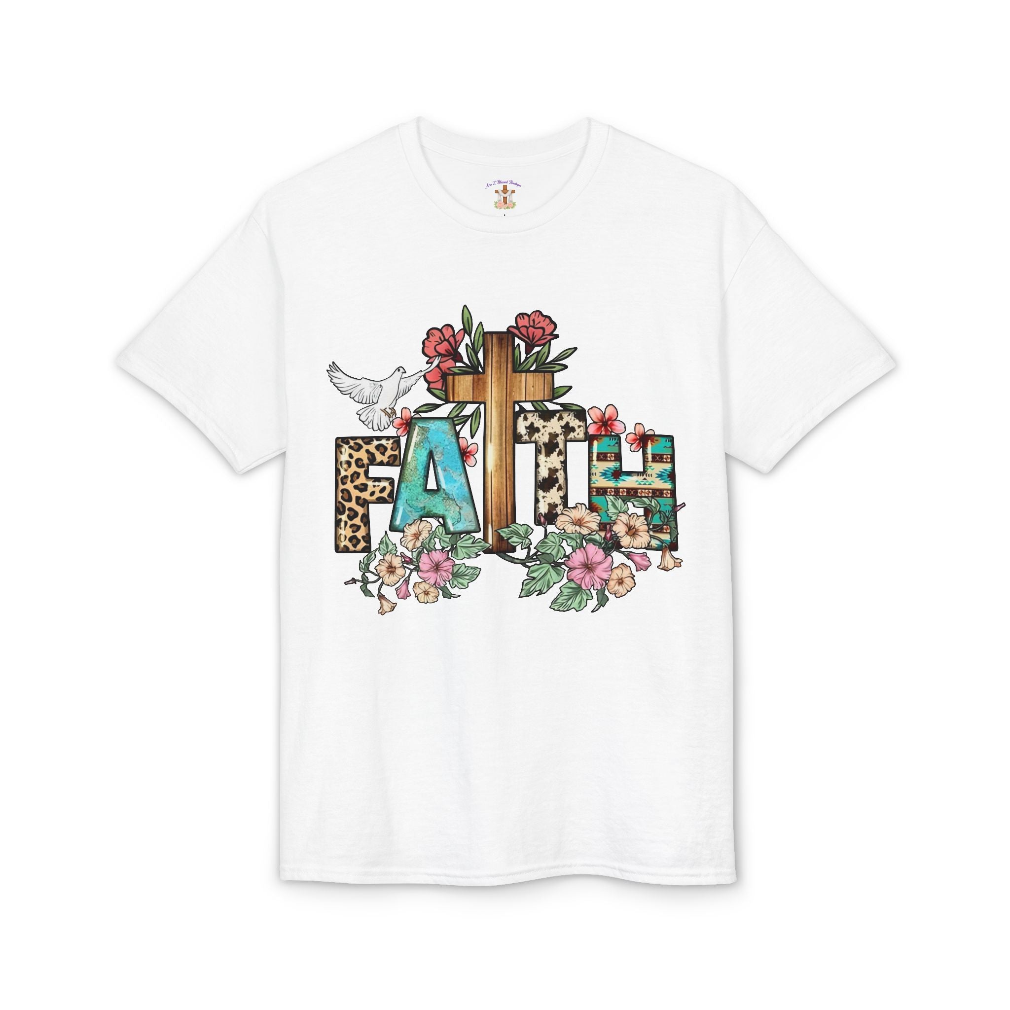 Faith Floral Cross T-Shirt