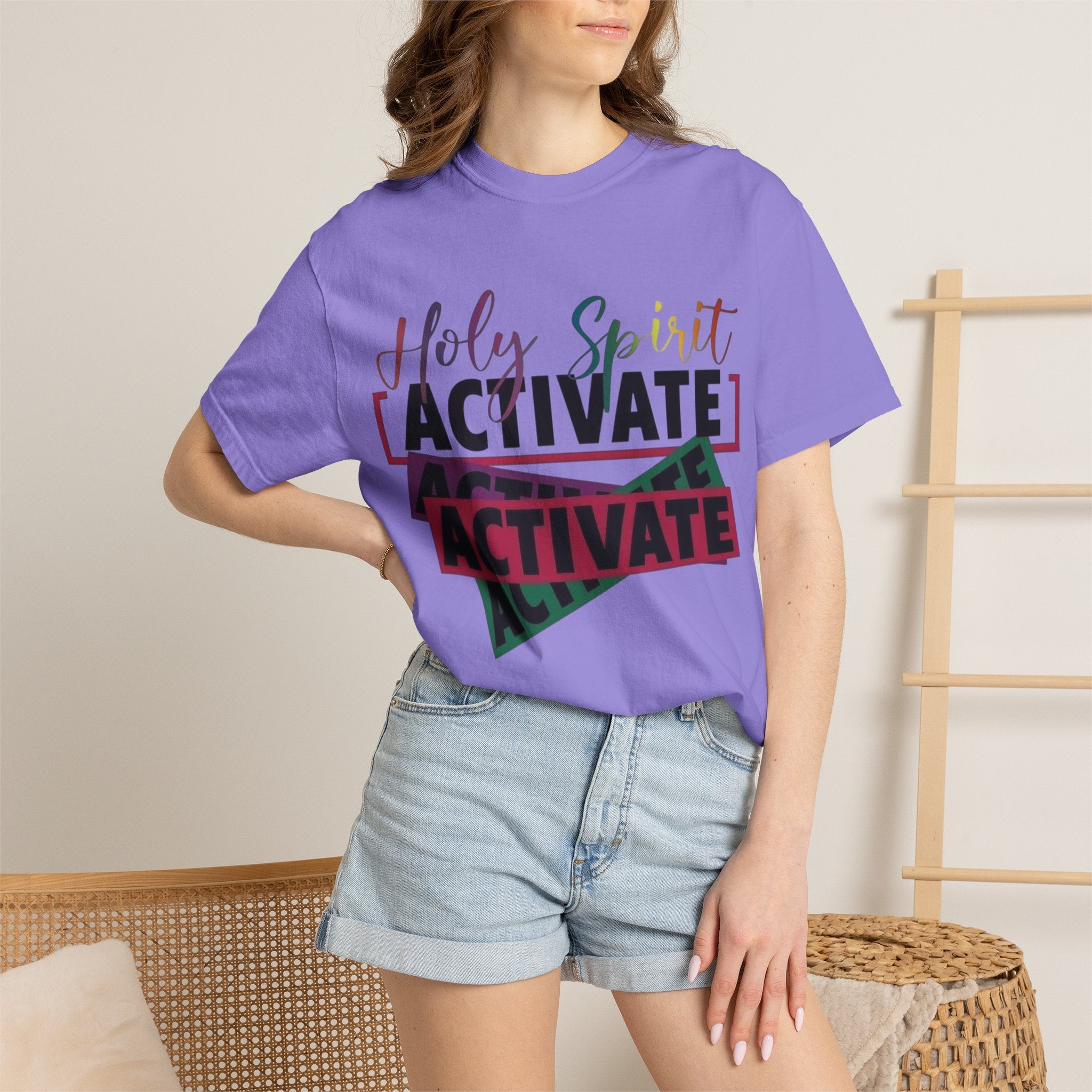 Holy Spirit Activate T-Shirt — Inspirational Christian Graphic Tee