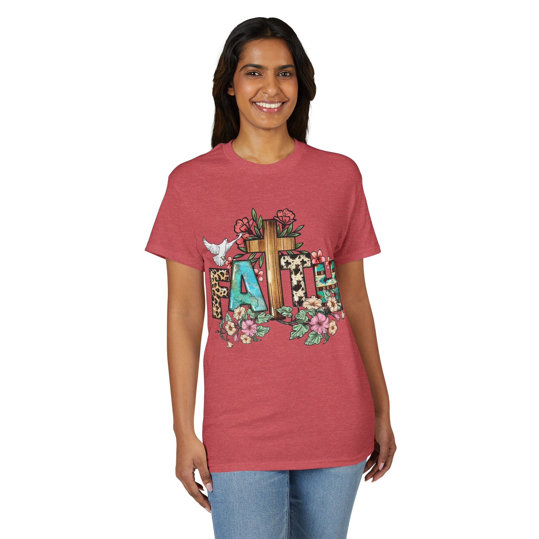 Faith Floral Cross T-Shirt