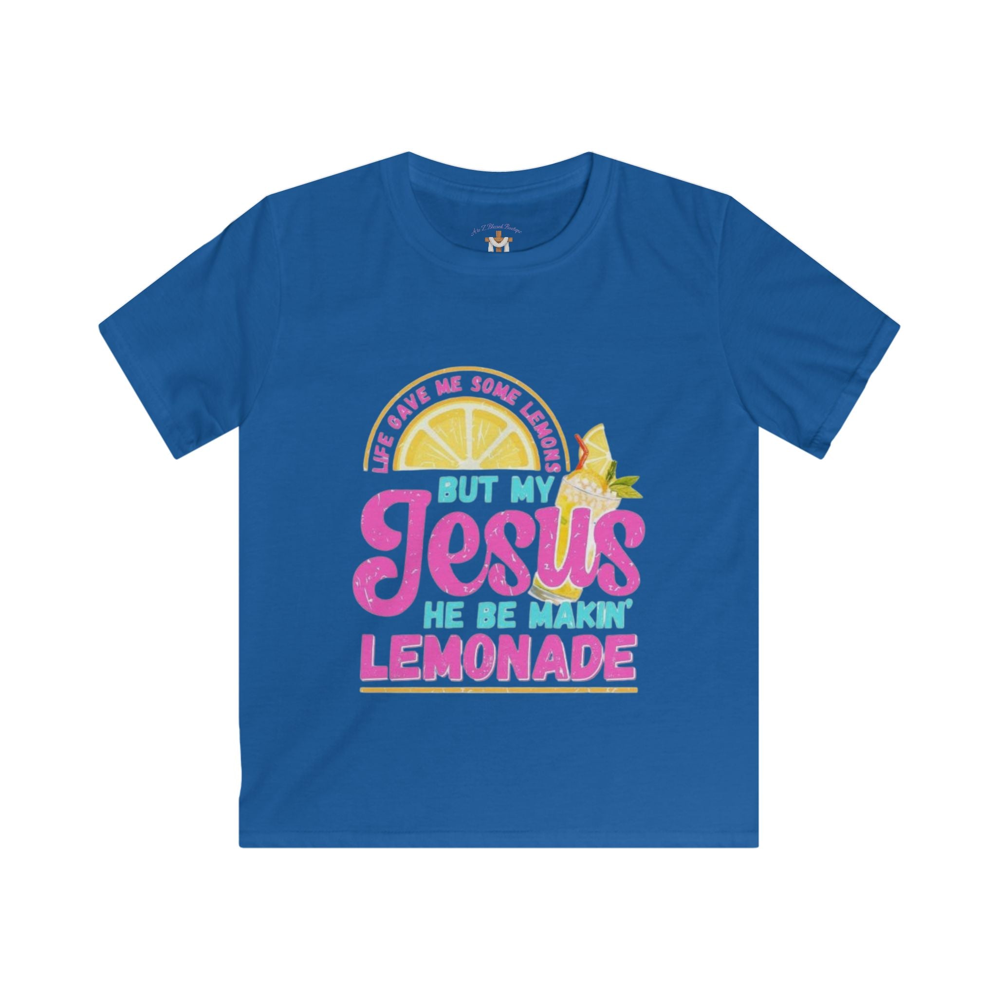 Youth Tee — "Jesus Makes Lemonade" Inspirational Christian Shirt