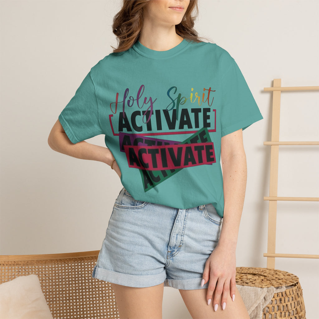 Holy Spirit Activate T-Shirt — Inspirational Christian Graphic Tee