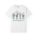 She Is Full of Fire Floral T-Shirt — Strong Fierce Brave Loved Graphic Tee
