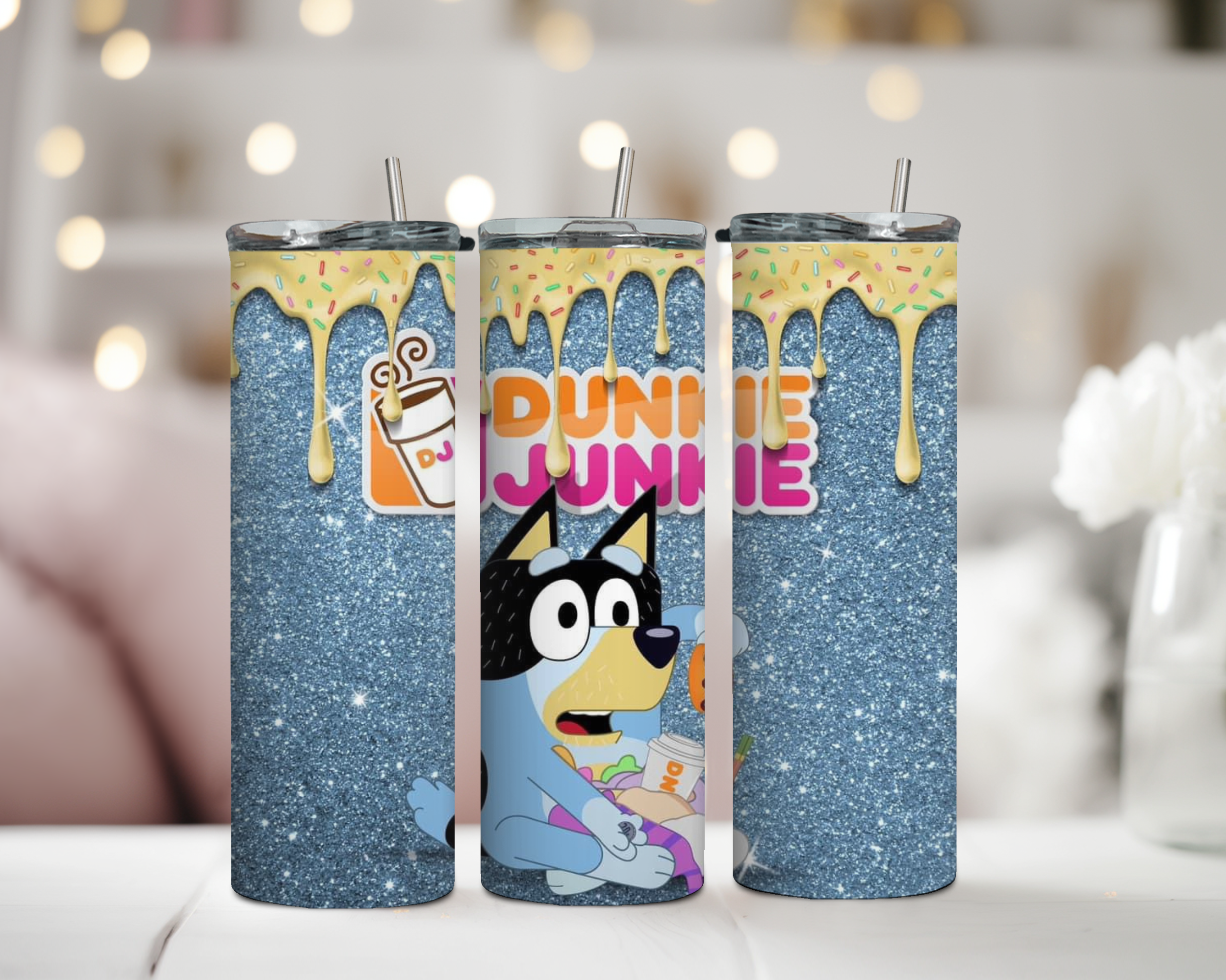 Bandit (Bluey) Dunkie Junkie 20oz Tumbler