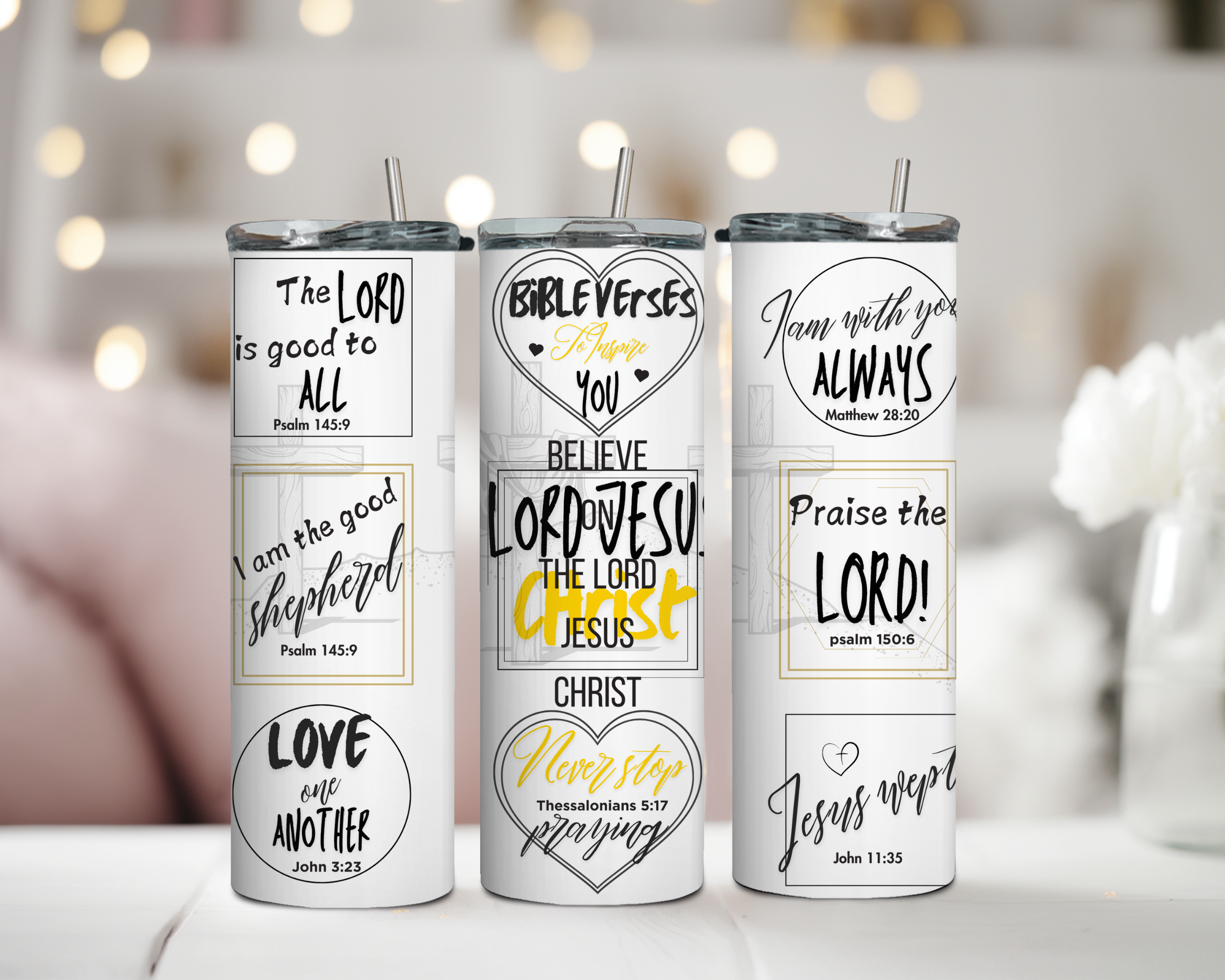 Bible Verses to Inspire you 20oz Tumbler