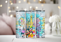 Disney Castle with Character Signatures all over 20 oz Tumbler