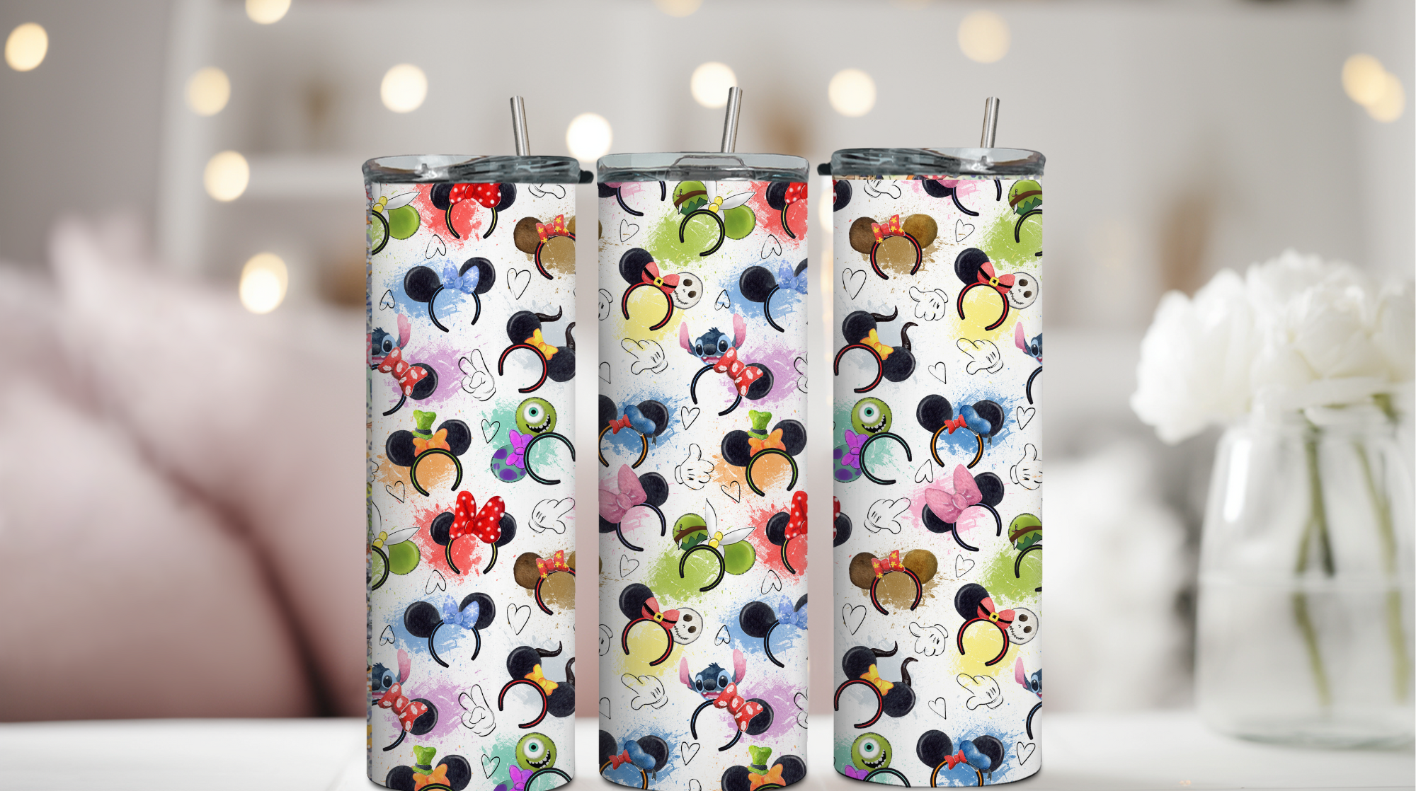 Lots of Character Mouse Ears 20oz Tumbler