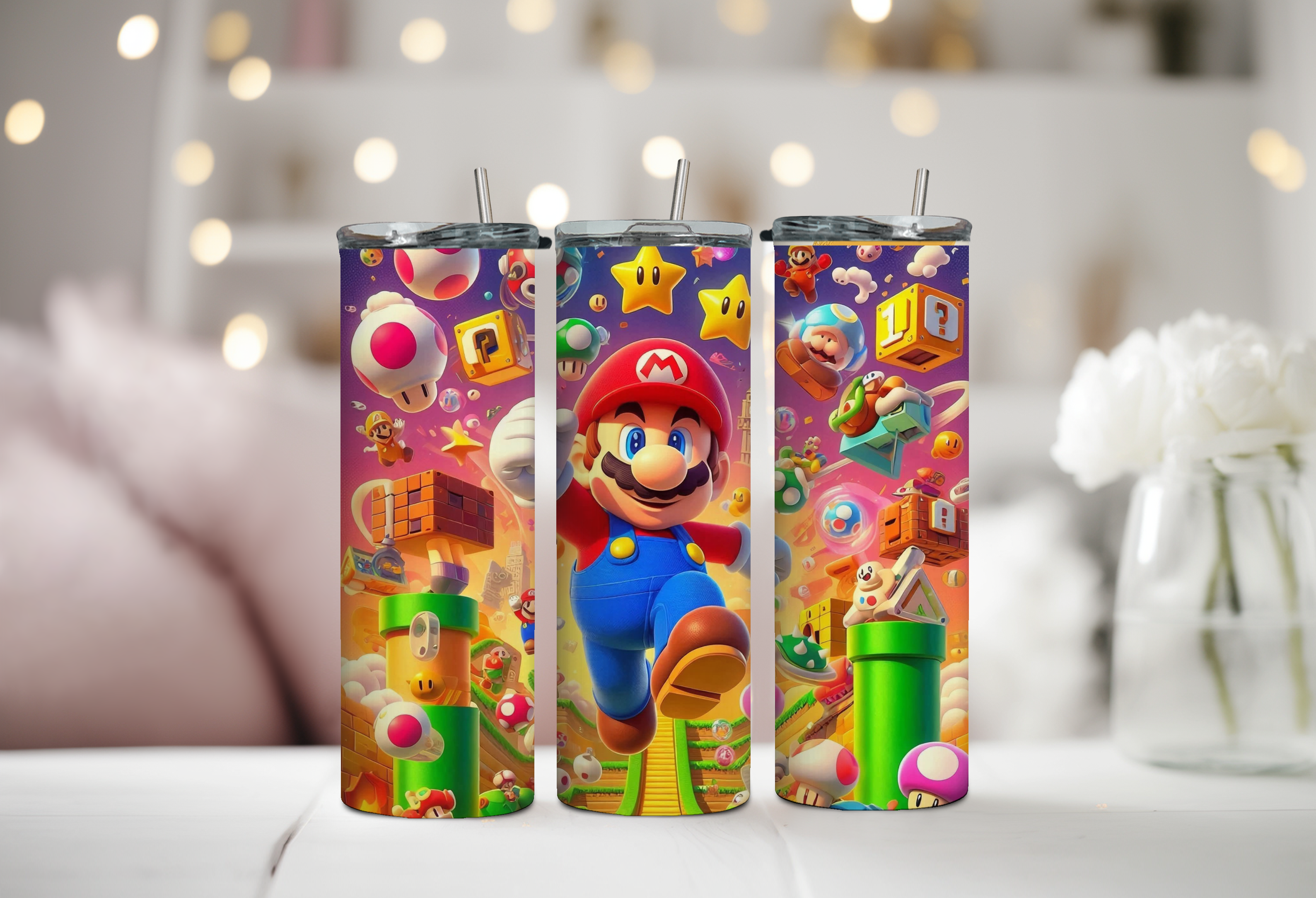 Mario 3D 20 oz Tumbler