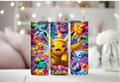 Pikachu and friends 3D 20 oz Tumbler