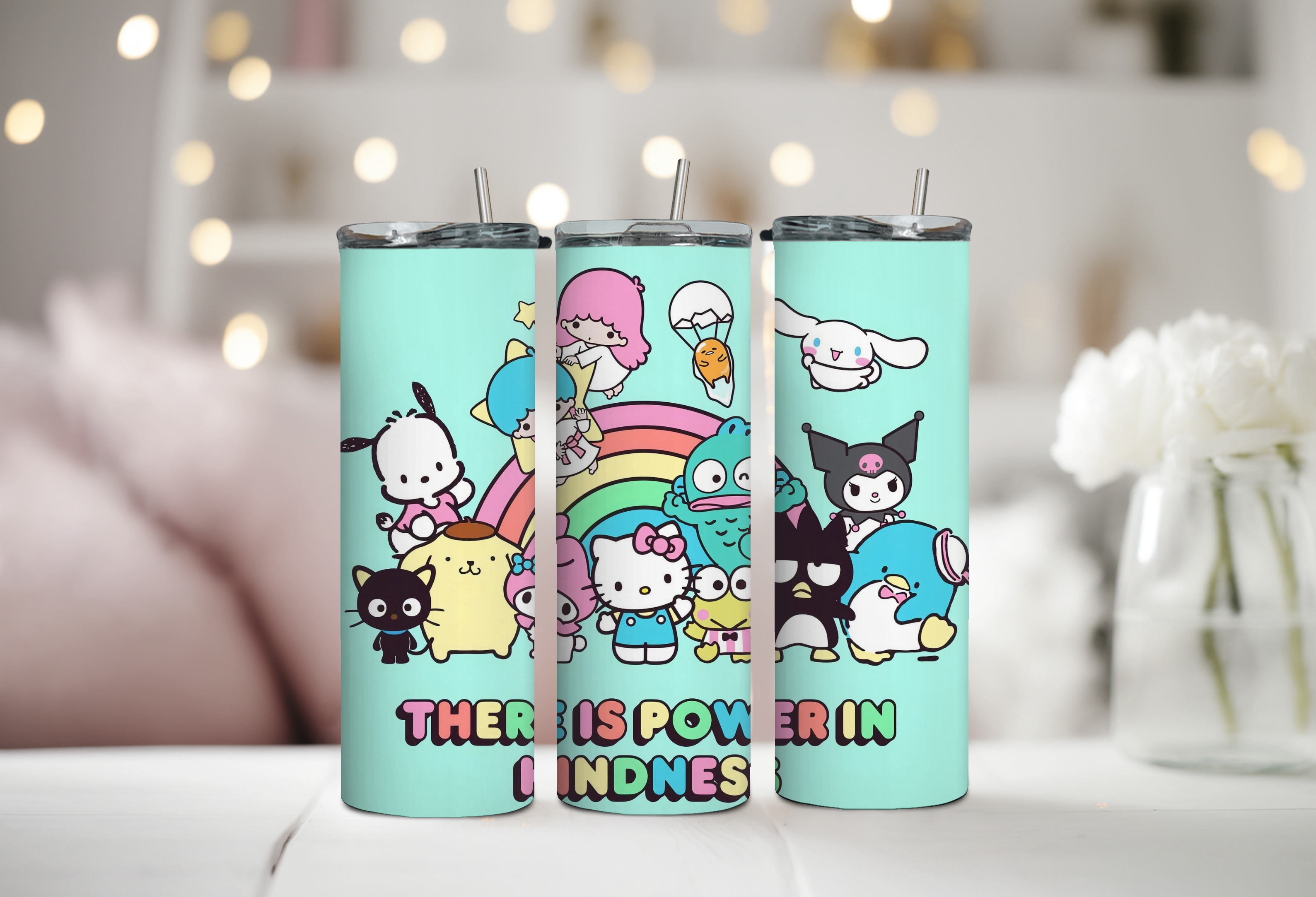Power in Kindness Hello Kitty and friends 20 oz Tumbler