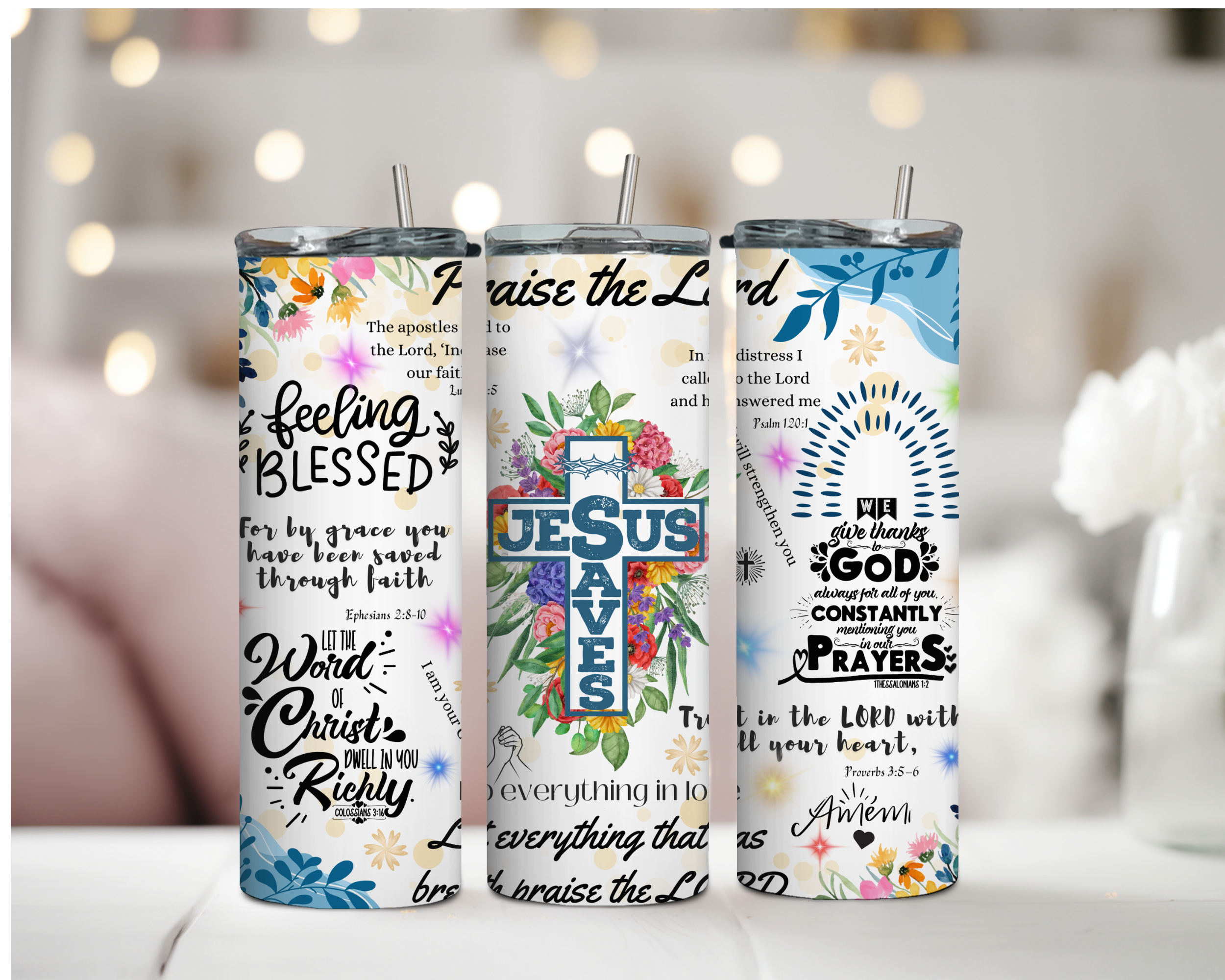 Praise the Lord Jesus Saves 20oz Tumbler