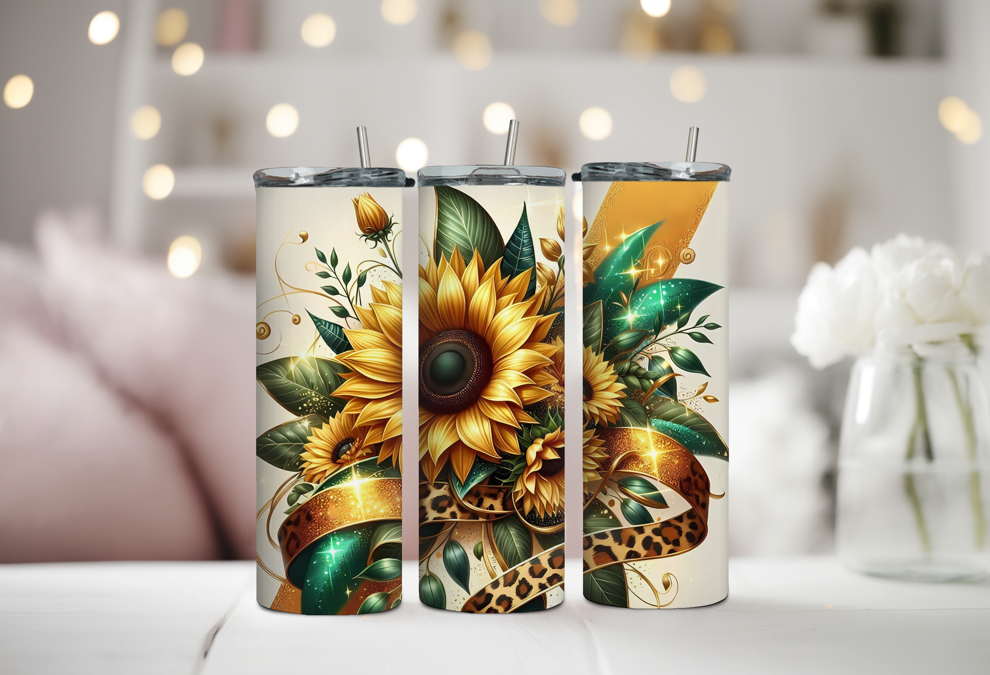 Sunflower Bouquet 20 oz Tumbler